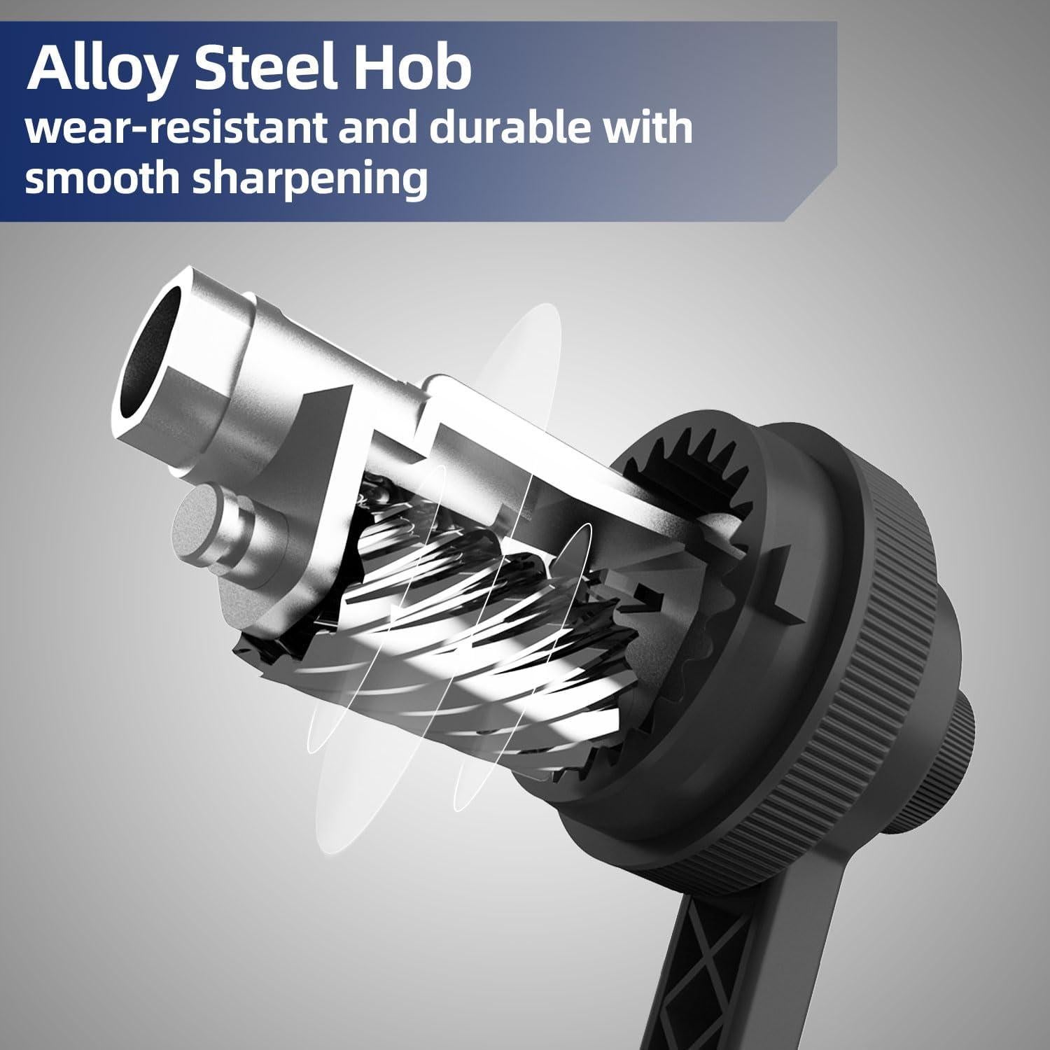 Afilador de Lápiz Manual Deli E71160 Negro con Punta Ajustable