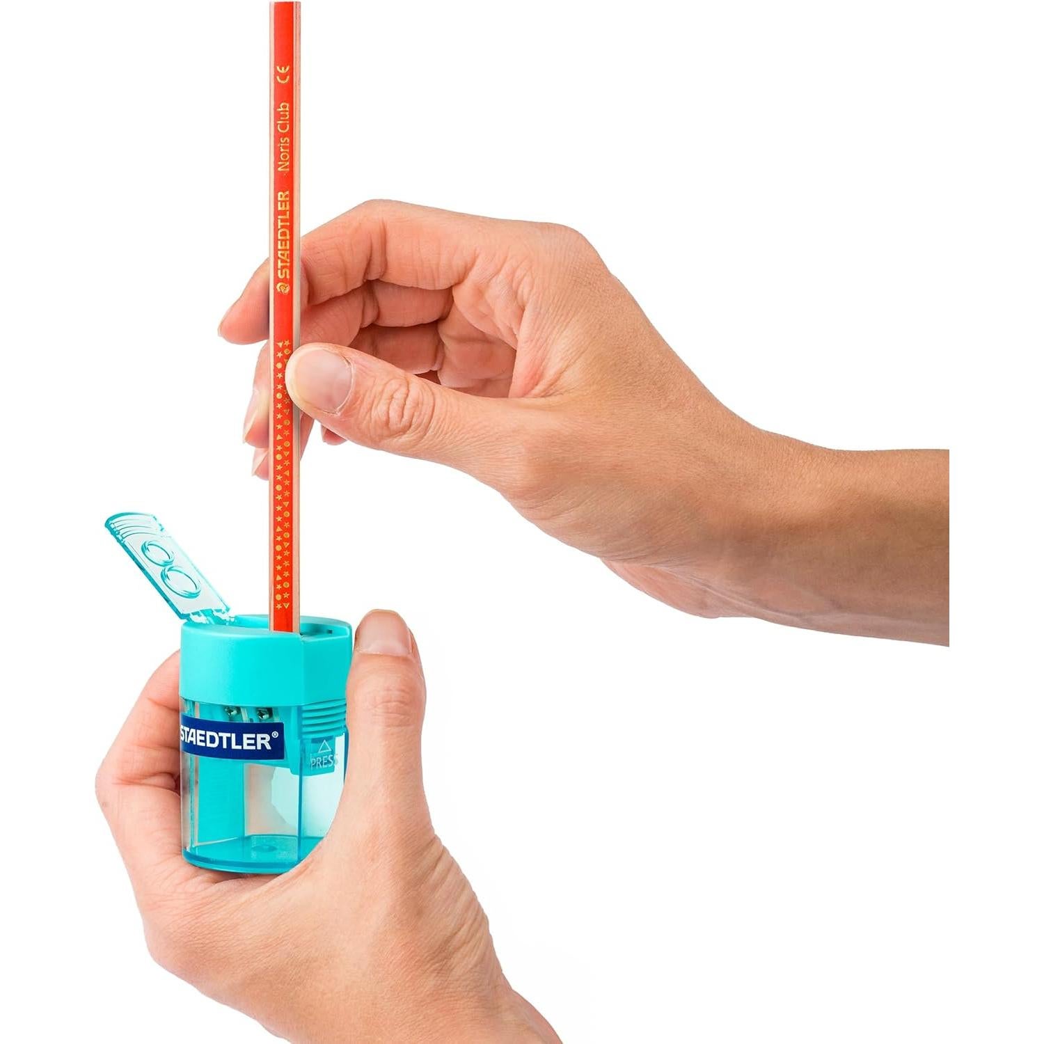 Sacapuntas Doble Orificio Staedtler Turquesa 512 006-37