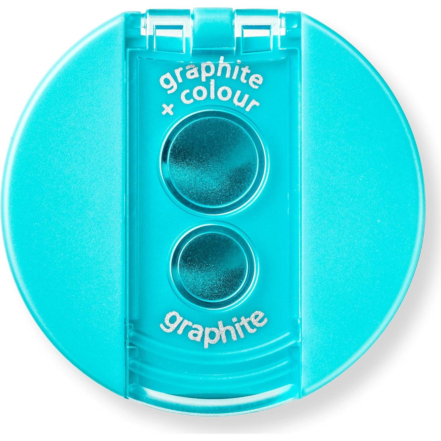 Sacapuntas Doble Orificio Staedtler Turquesa 512 006-37