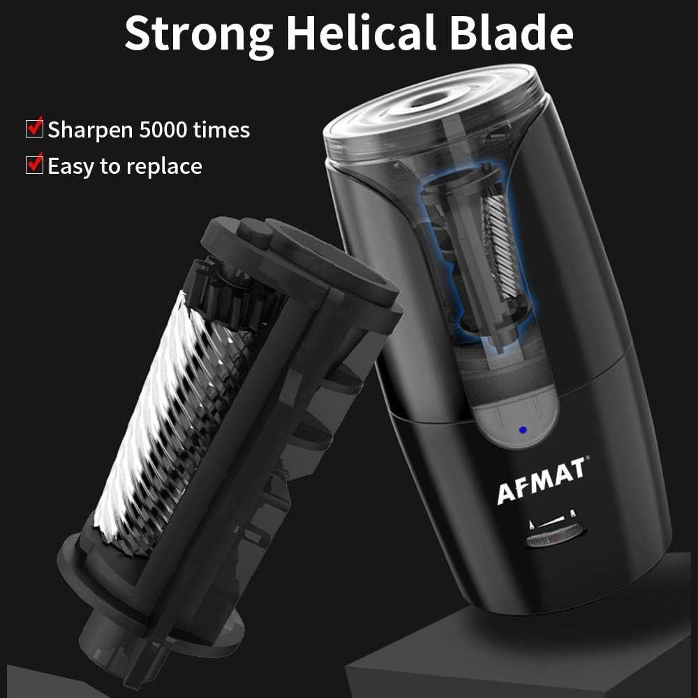 Sacapuntas Eléctrico Recargable AFMAT Punta Larga 6-12mm