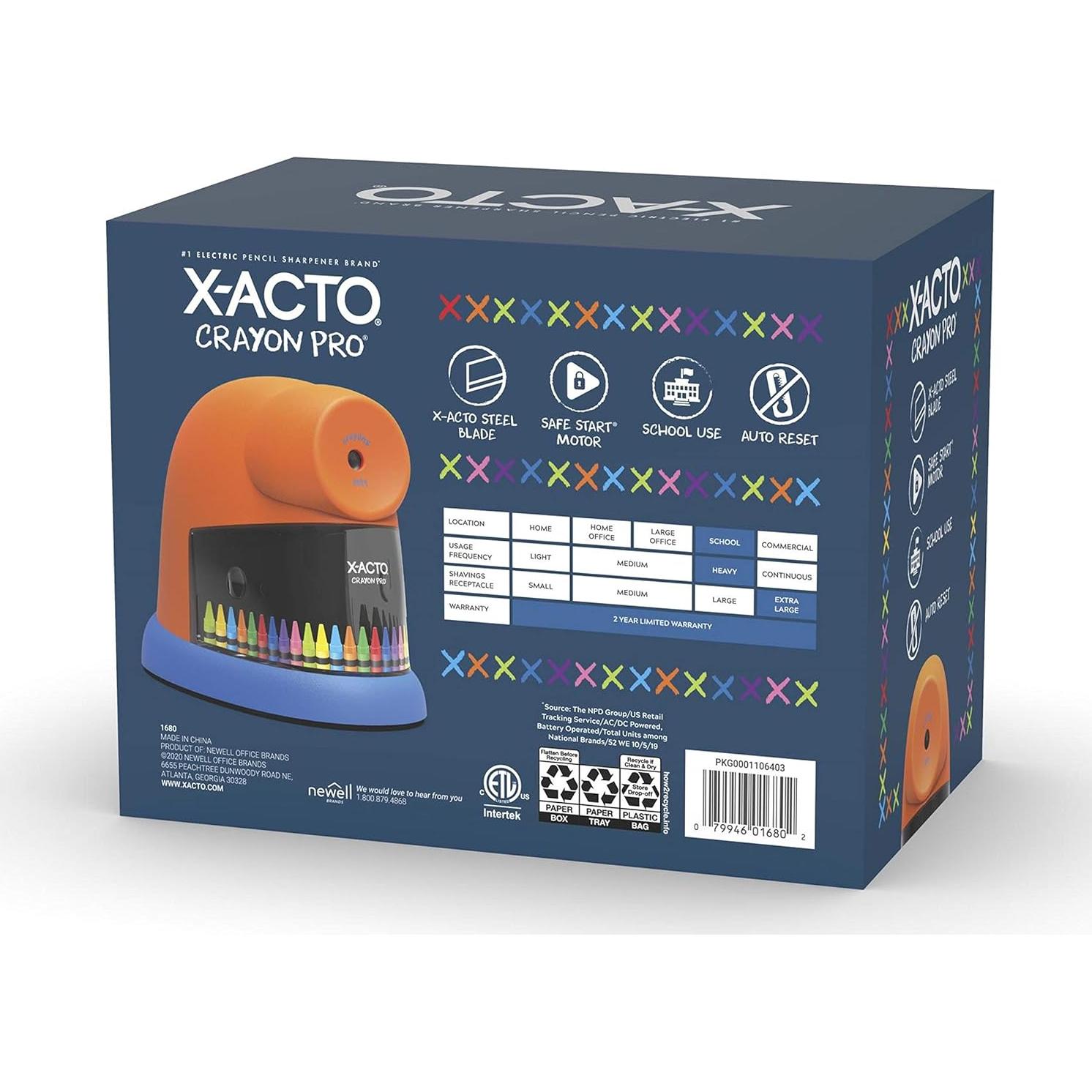 Sacapuntas Eléctrico Pro X-ACTO para Crayones - Motor SafeStart