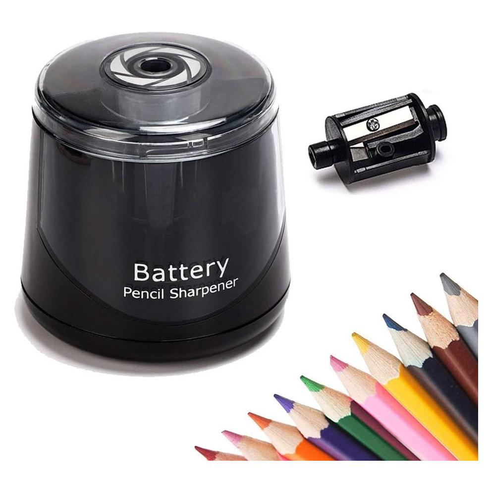 Sacapuntas Eléctrico BienFun Negro, Afilador Automático para Lápices