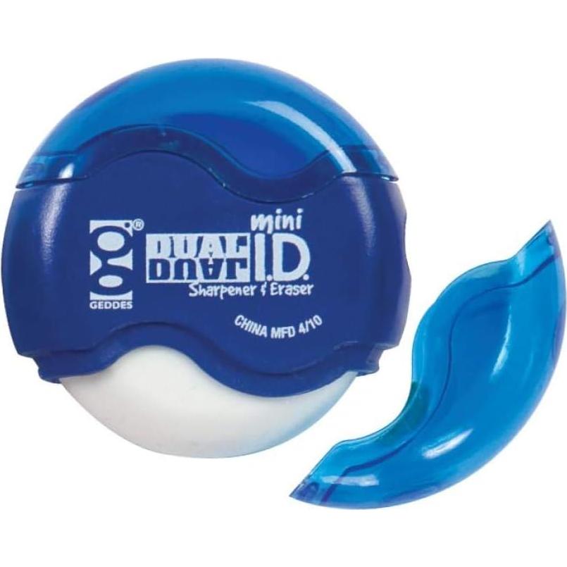 Sacapuntas y Borrador Mini Dual Geddes - Paquete 24 Unidades