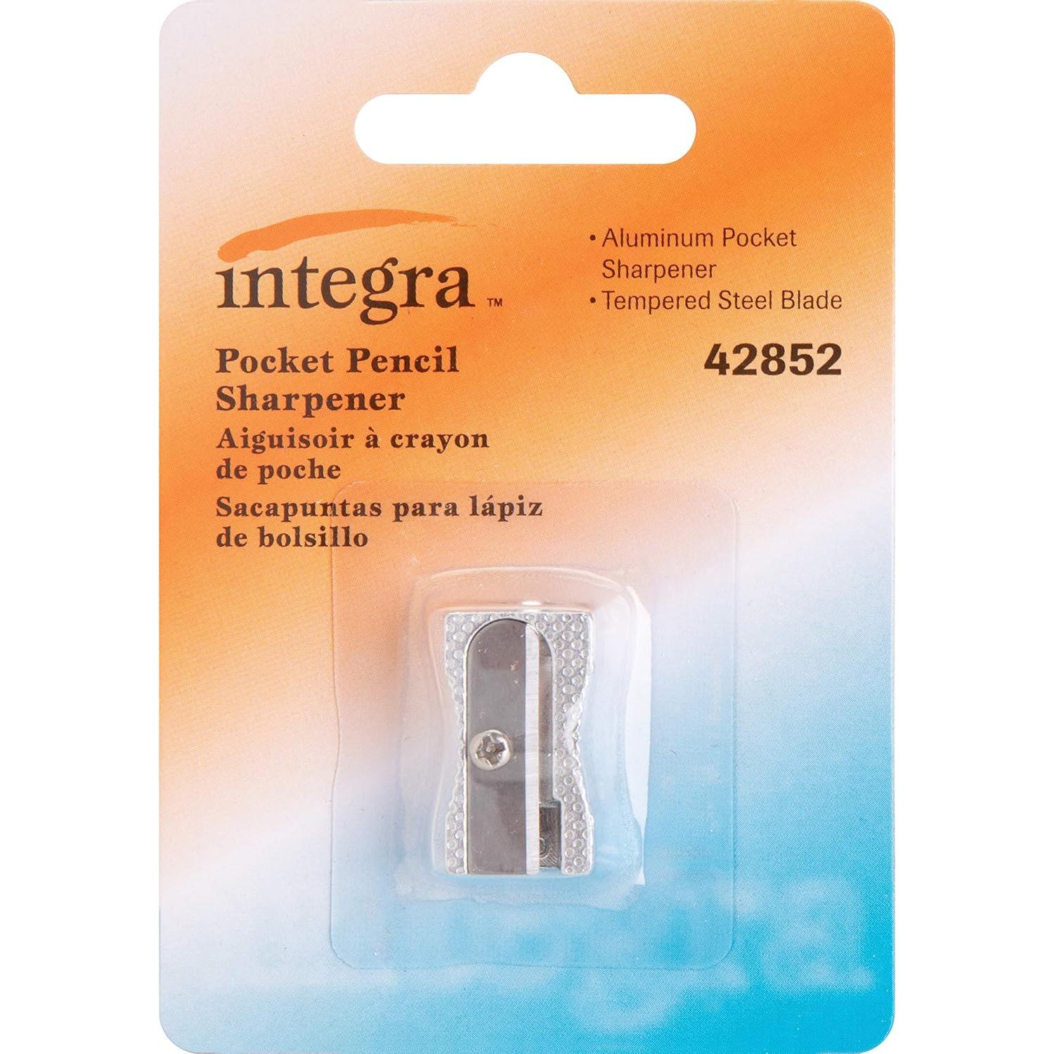 Sacapuntas de bolsillo Integra de aluminio y acero - ITA42852