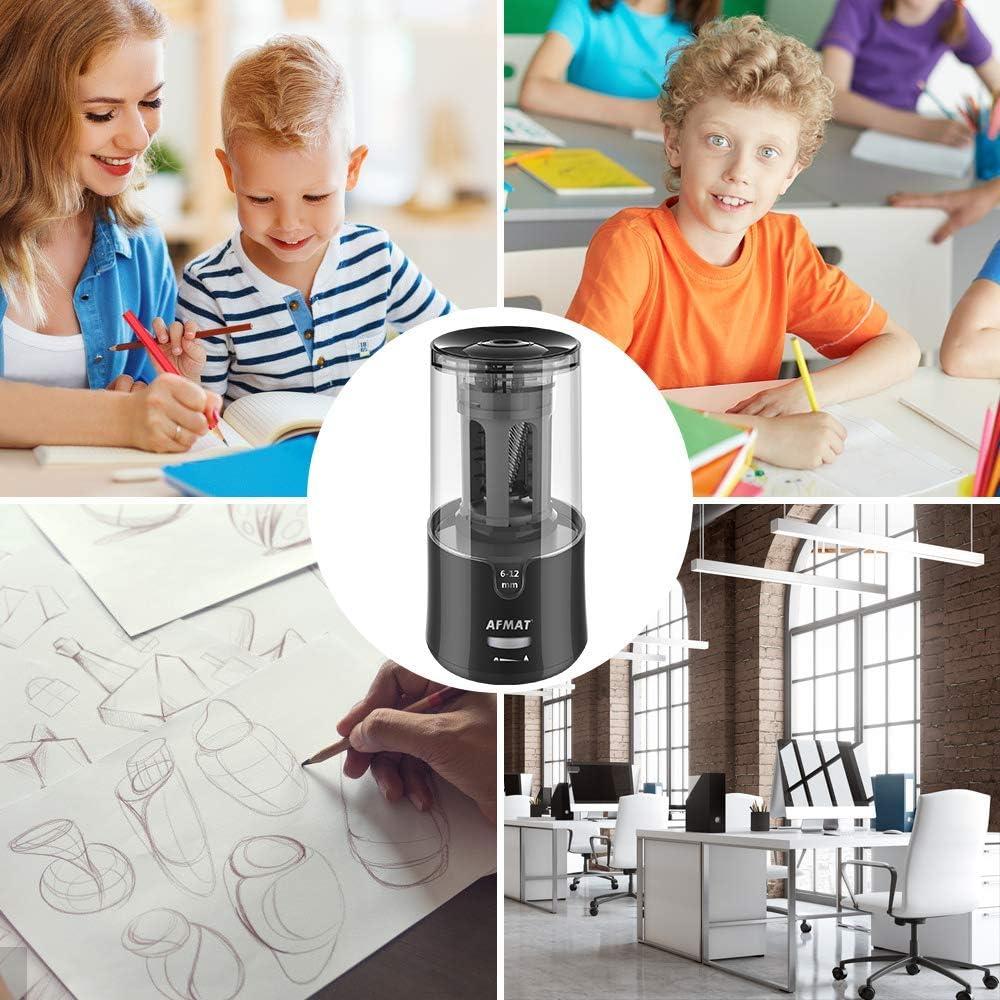 Sacapuntas Eléctrico AFMAT PS92 - Automático, Afilado Rápido, Negro