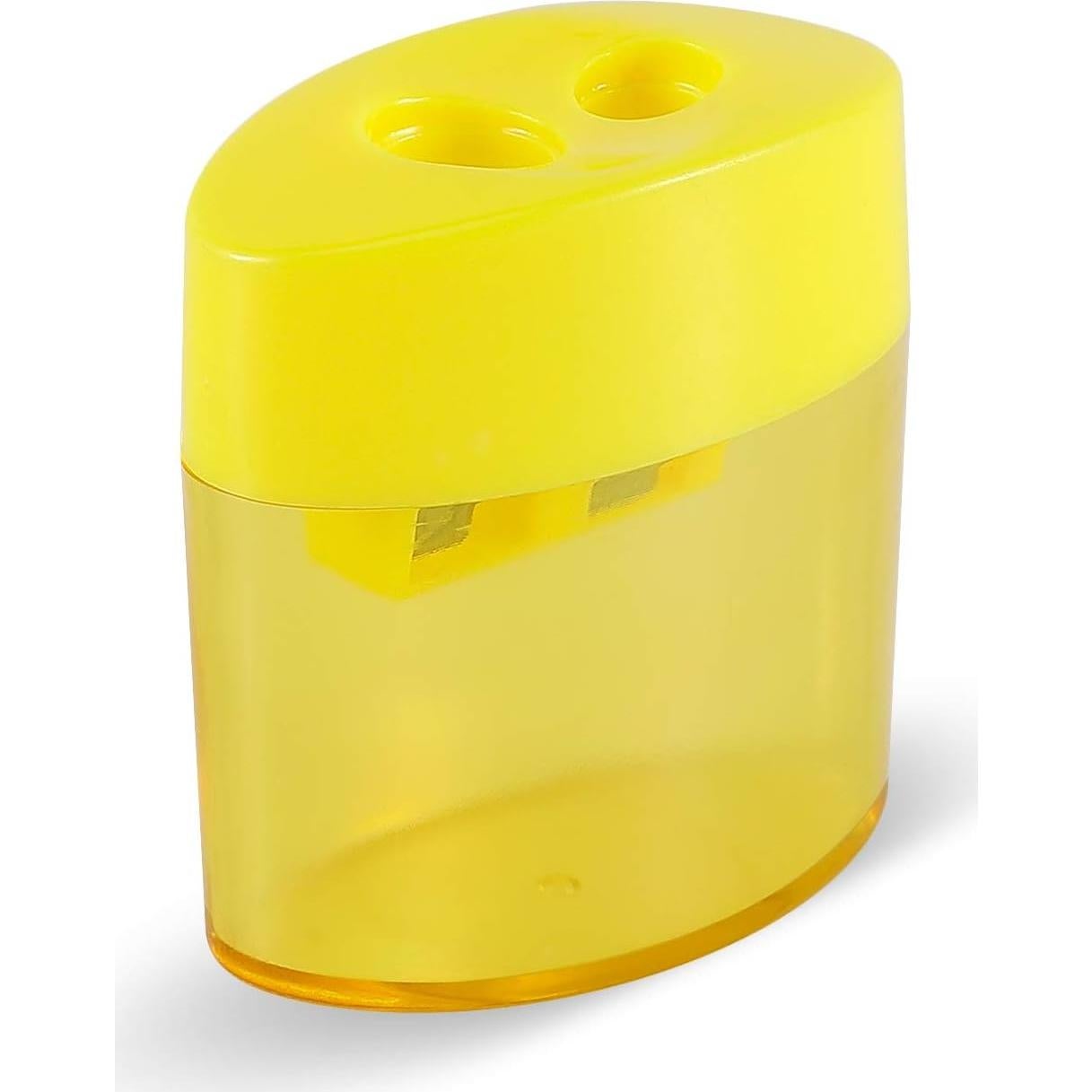 Sacapuntas Manual KIDMEN 2 Agujeros - Paquete de 12 Colores