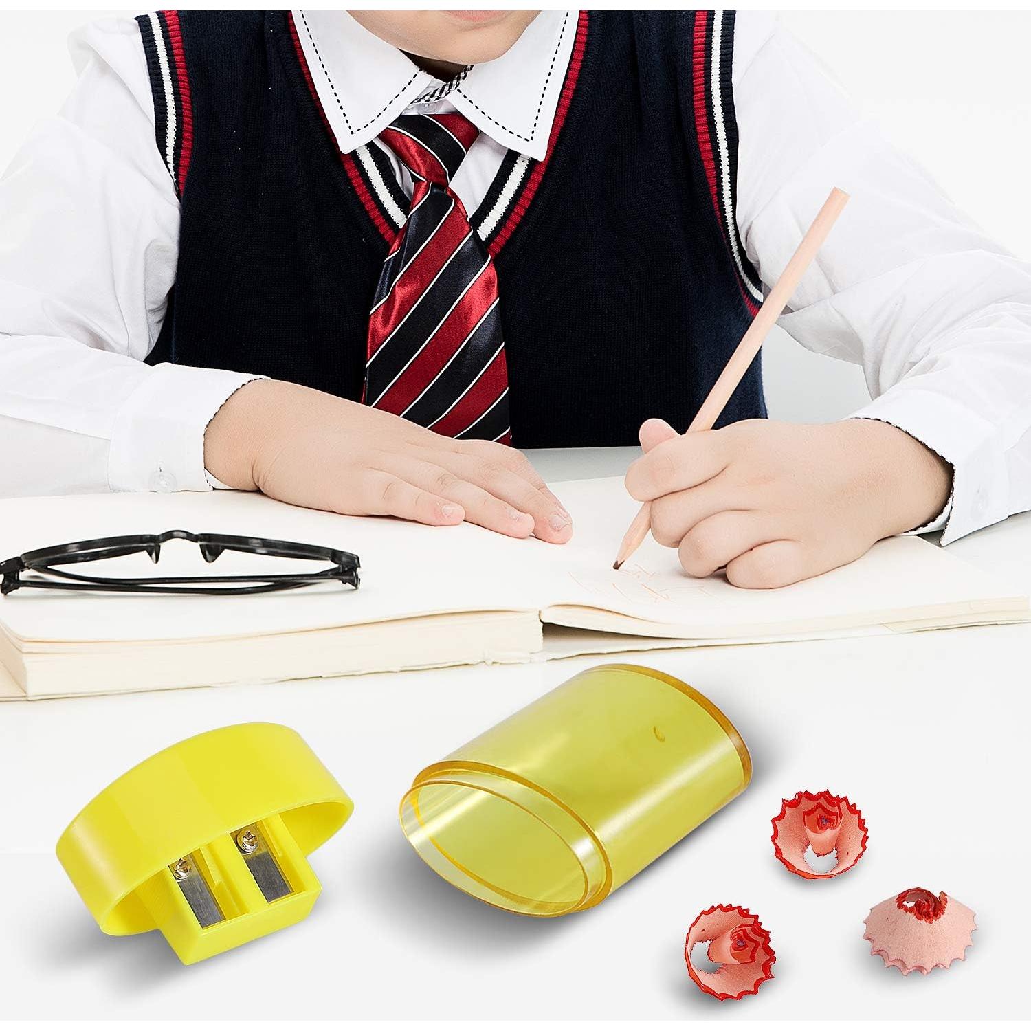 Sacapuntas Manual KIDMEN 2 Agujeros - Paquete de 12 Colores