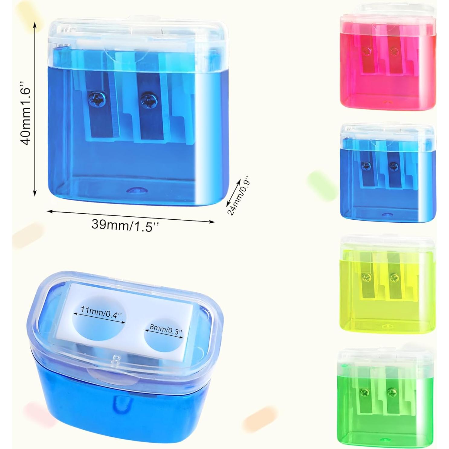 4 Sacapuntas Doble Agujero Cretty-Meet Multicolor Manual