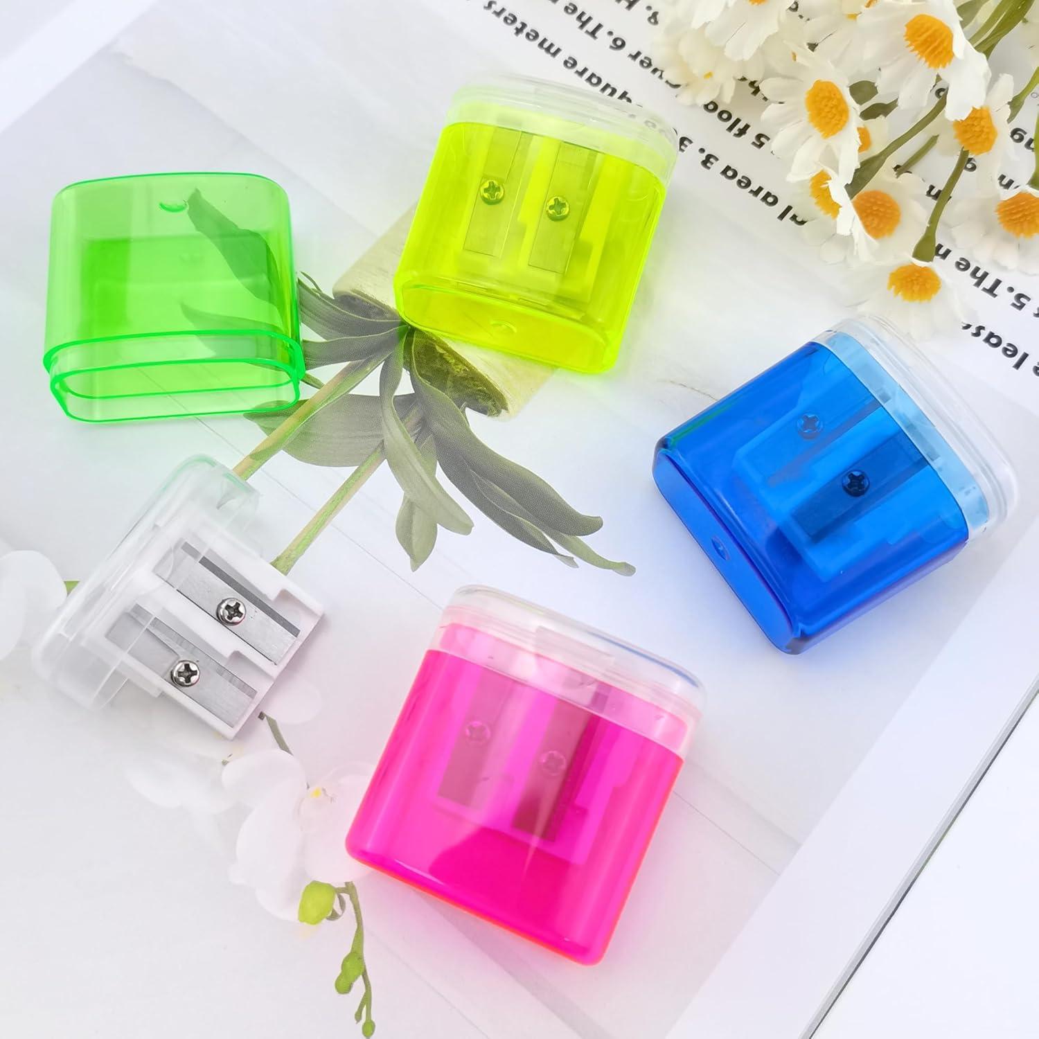 4 Sacapuntas Doble Agujero Cretty-Meet Multicolor Manual