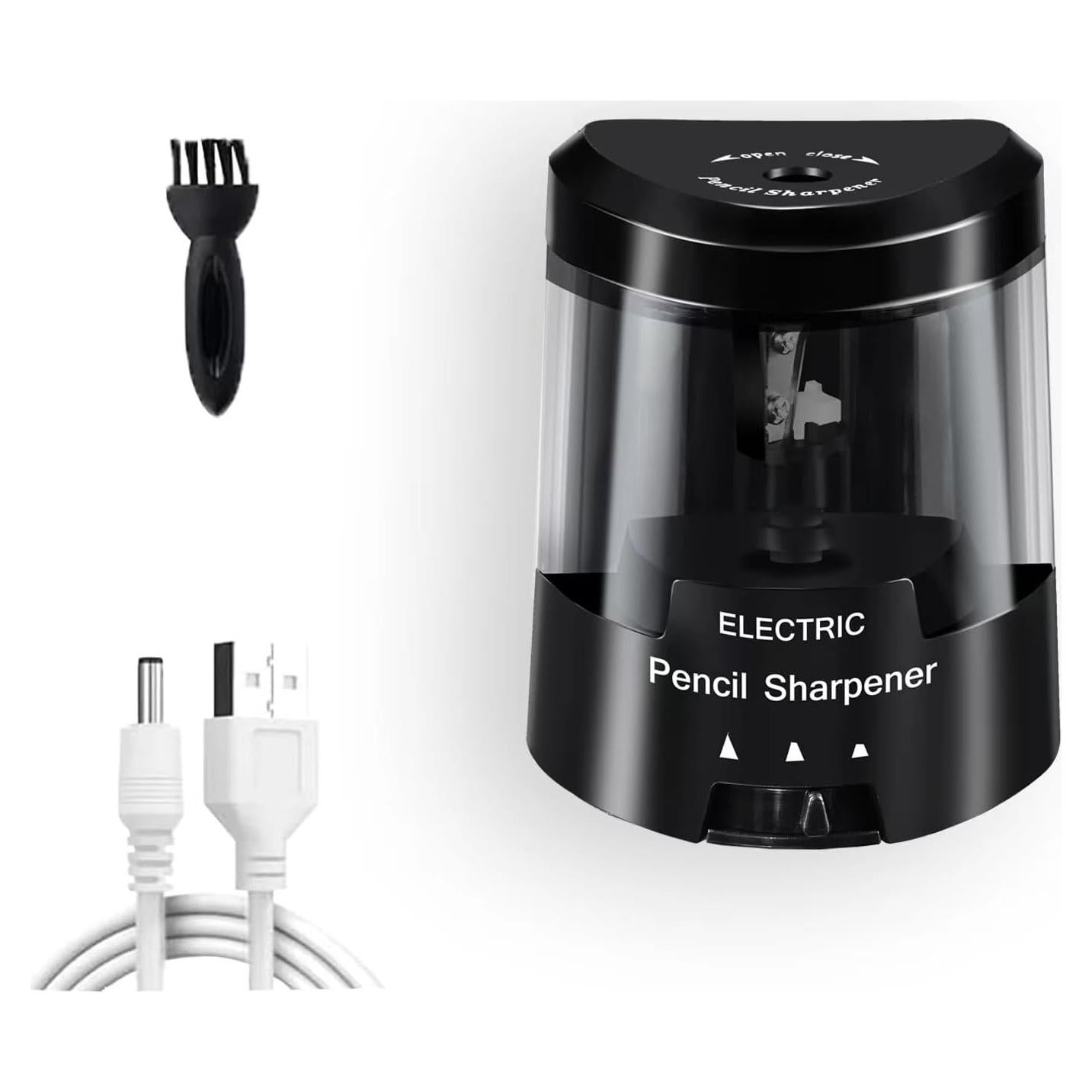 Sacapuntas Eléctrico Zankocat USB Automático Negro 3 Modos