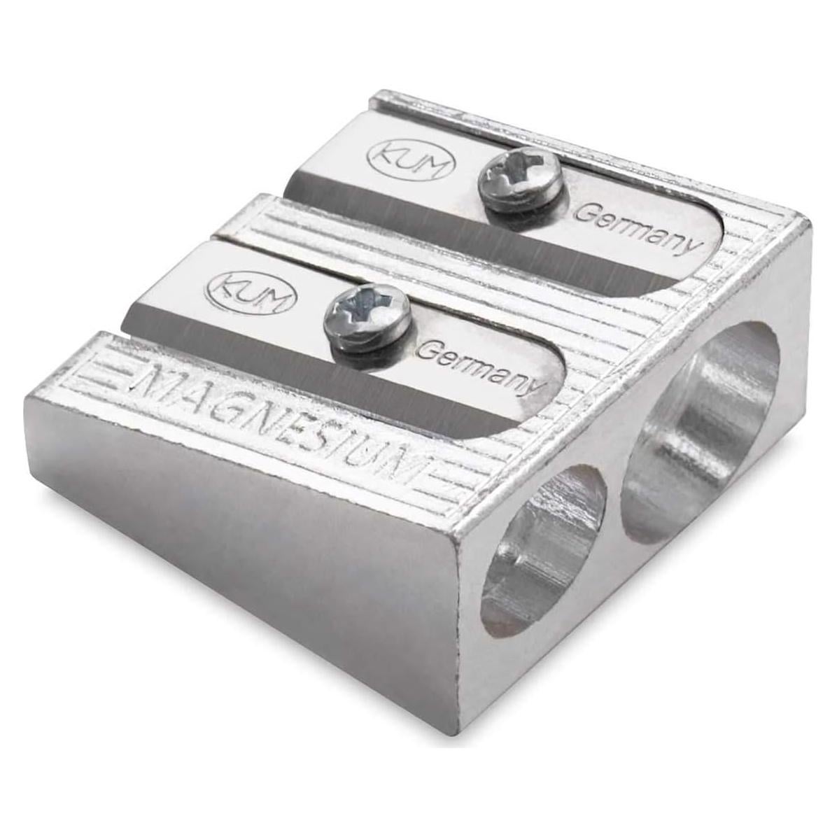 Afilador de lápiz Kum 2 agujeros metal magnesio acero