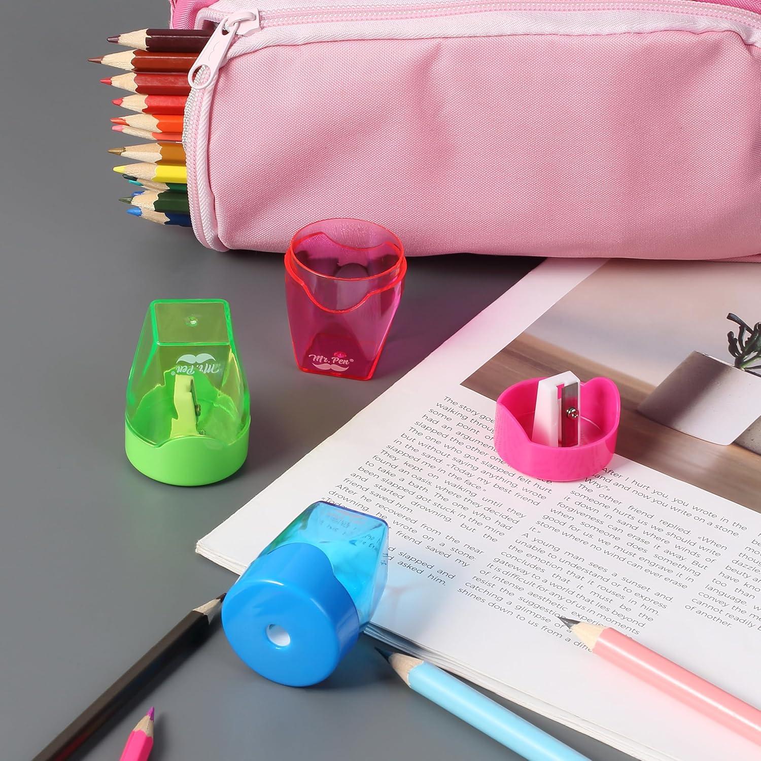 Afiladores de lápices manuales Mr. Pen - Set de 3 colores