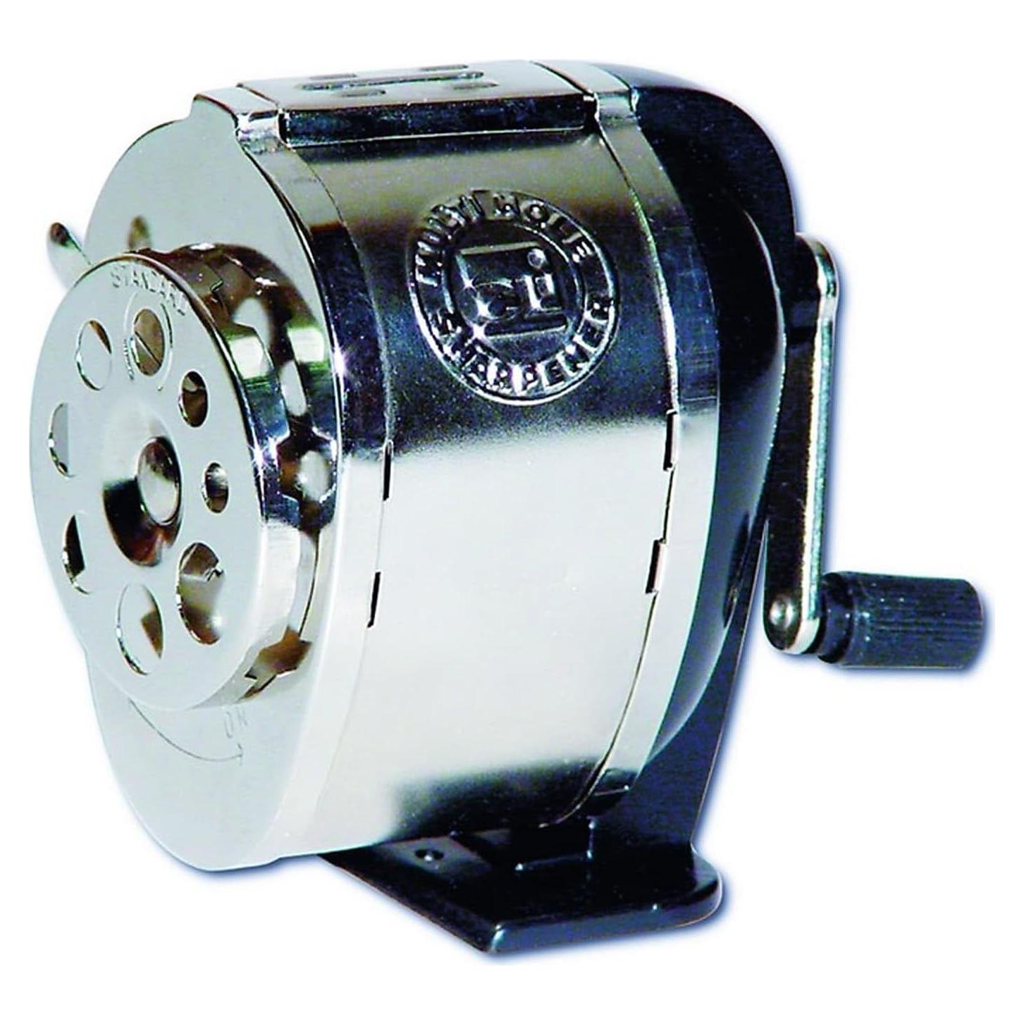 Sacapuntas de Acero Montable Charles Leonard 8 Tamaños Plata