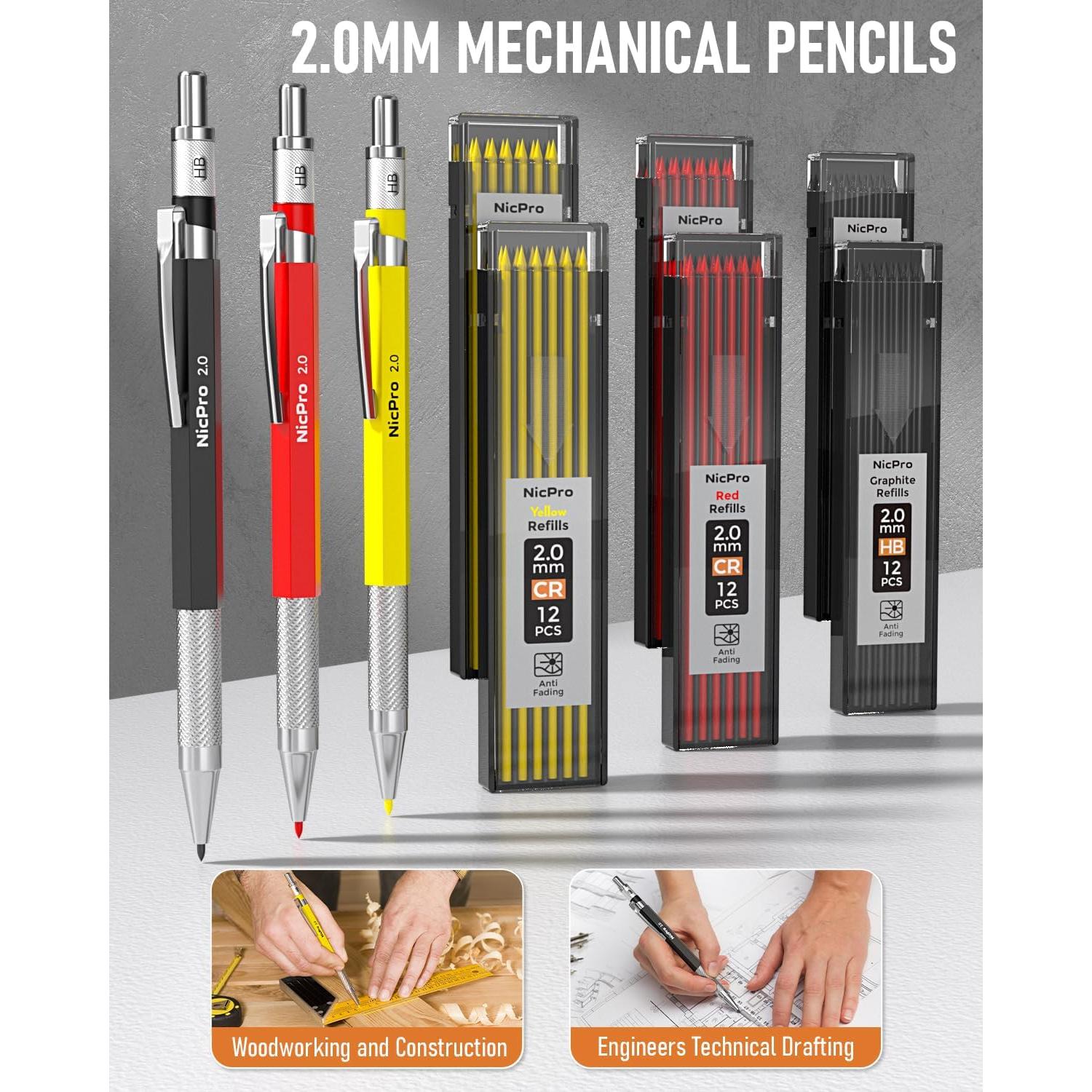 Juego de Lápices de Carpintero Nicpro 31 Paquetes Multicolor