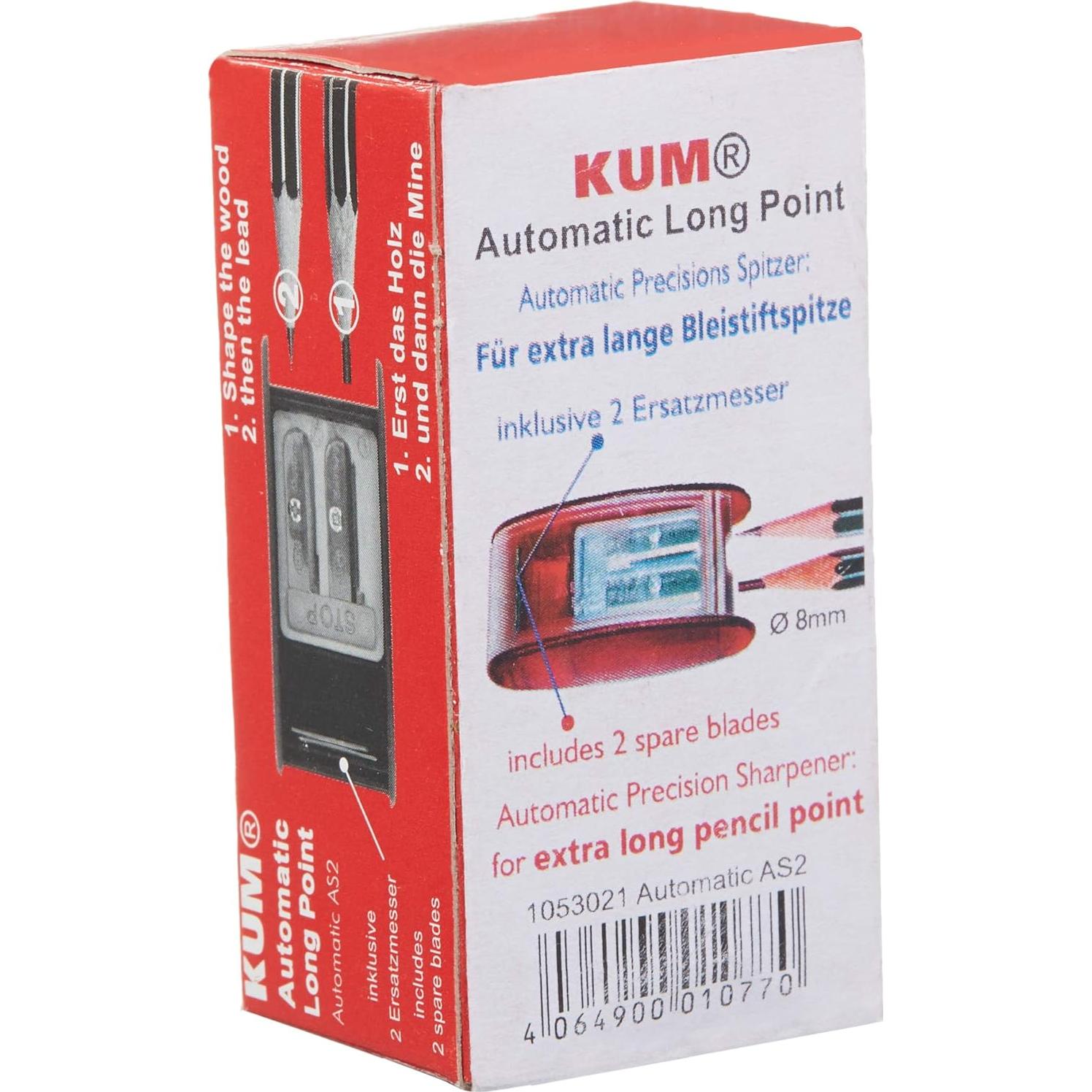 Sacapuntas Automático KUM AS2 Punta Larga 2 Agujeros