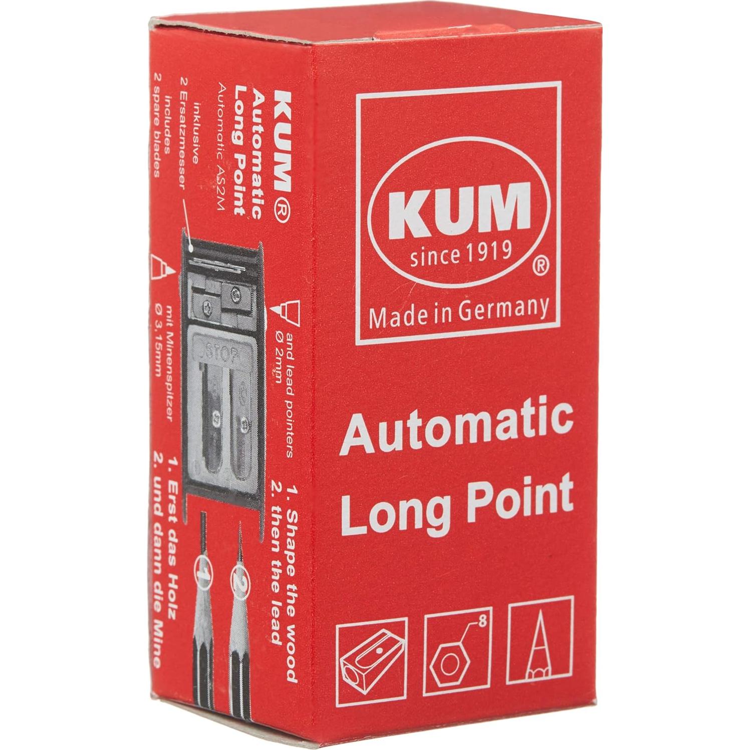 Sacapuntas Automático KUM 1053121 Punta Larga Azul