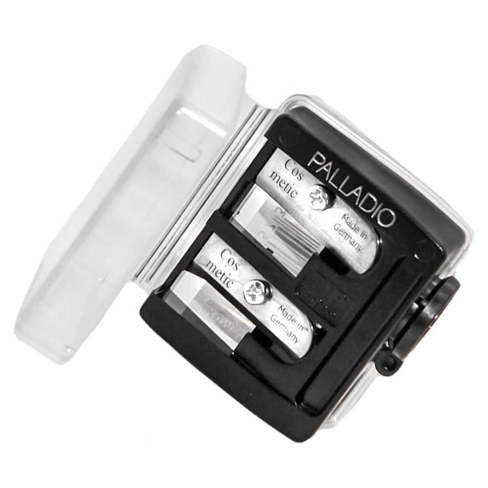 Sacapuntas Cosmético Palladio Doble Barril Acero Inoxidable