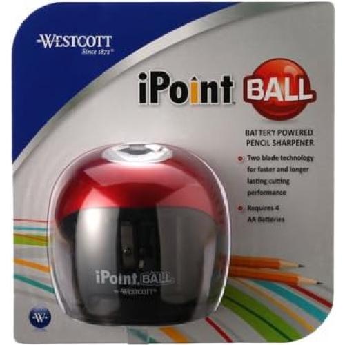 Sacapuntas eléctrico Westcott iPoint Ball rojo compacto