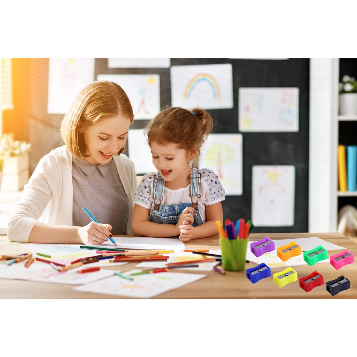 150 Mini Sacapuntas Manuales Coloridos XYW - Oficina y Aula