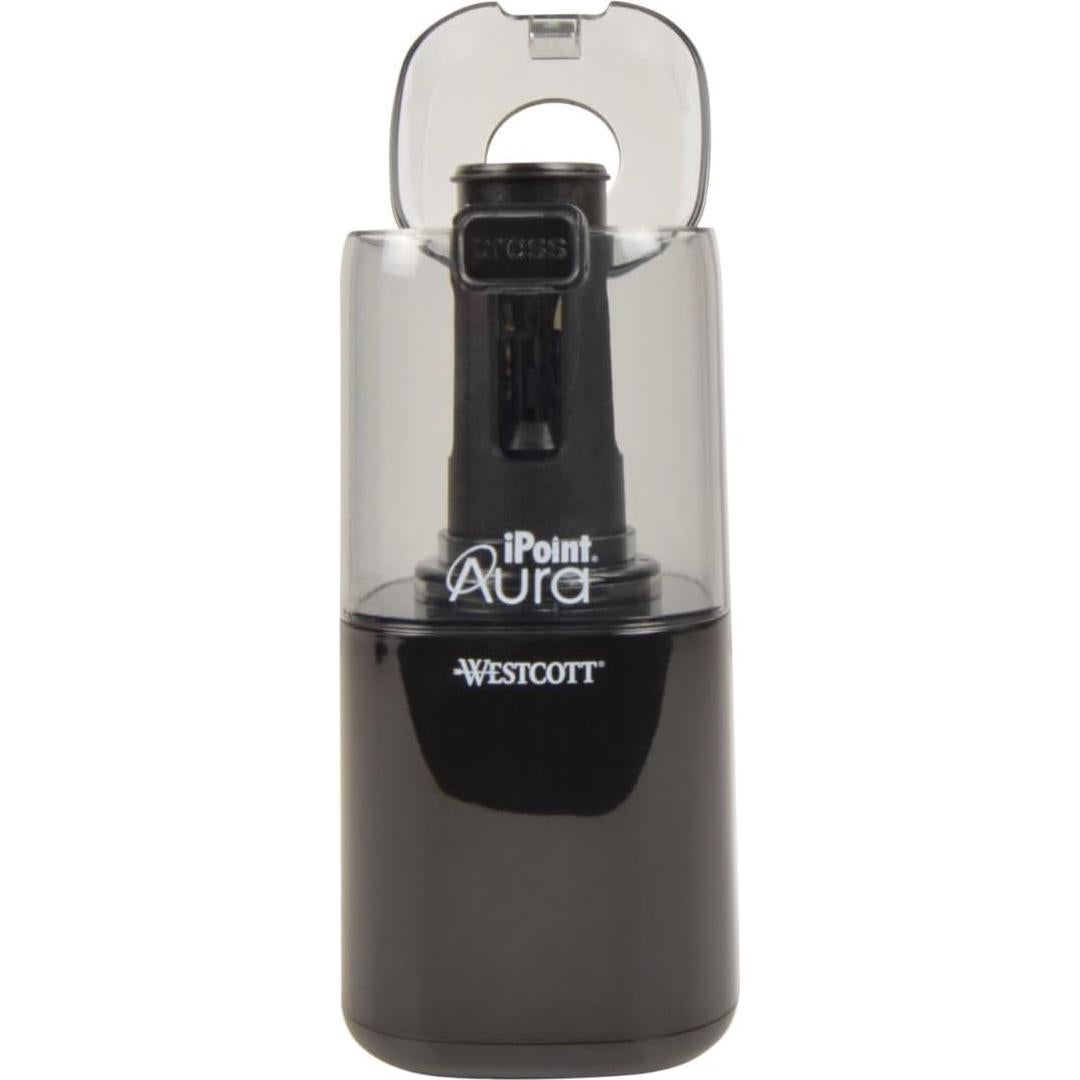 Sacapuntas Eléctrico Westcott iPoint Aura Titanio Negro