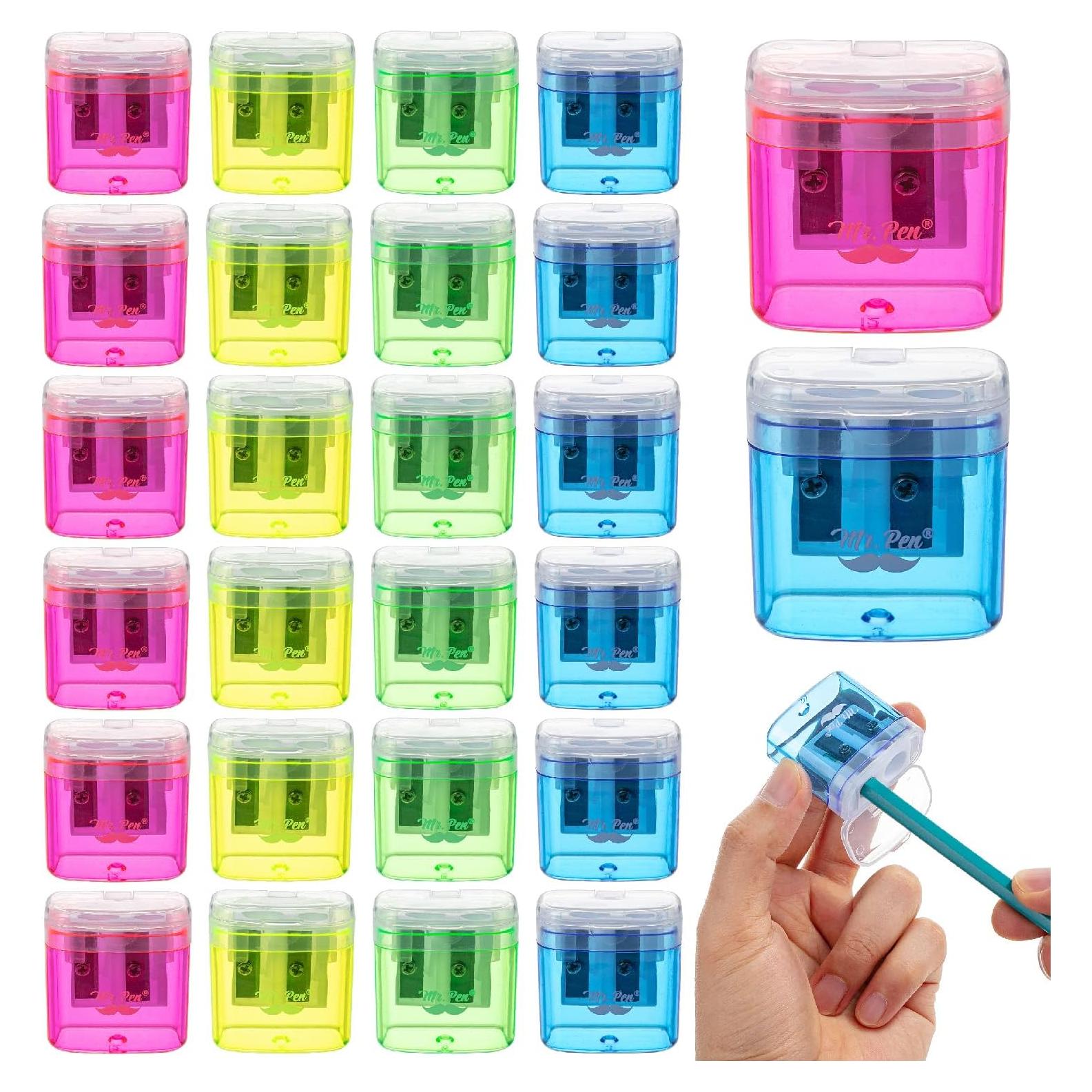 Afiladores de Lápices Manuales Mr. Pen, Set de 24 Colores
