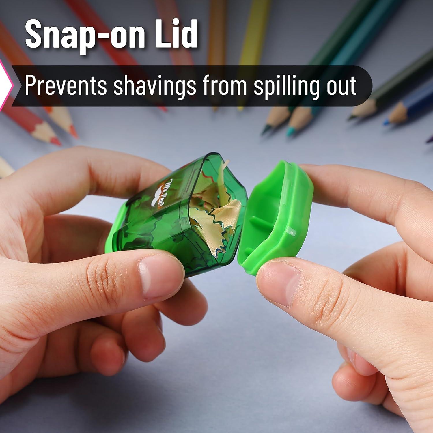 Afiladores de Lápices Manuales Mr. Pen, Set de 24 Colores