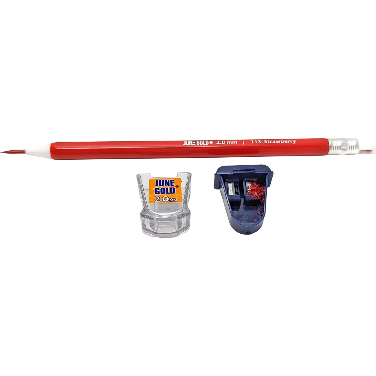 Sacapuntas June Gold 2.0 mm con contenedor - Paquete de 2