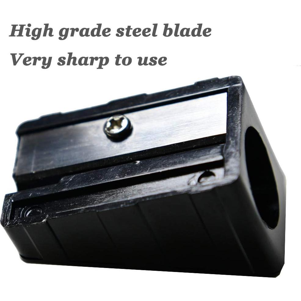 Sacapuntas Jumbo WEKOIL de Metal para Lápiz de Carpintero - Paquete de 4