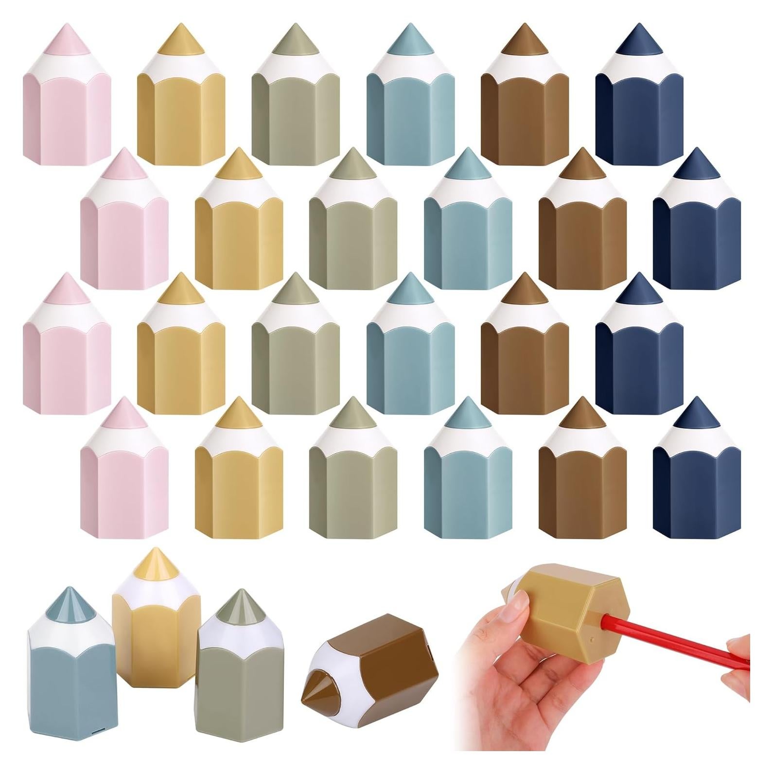 96 Sacapuntas Crayón Aodaer Colores Boho Manuales Portátiles