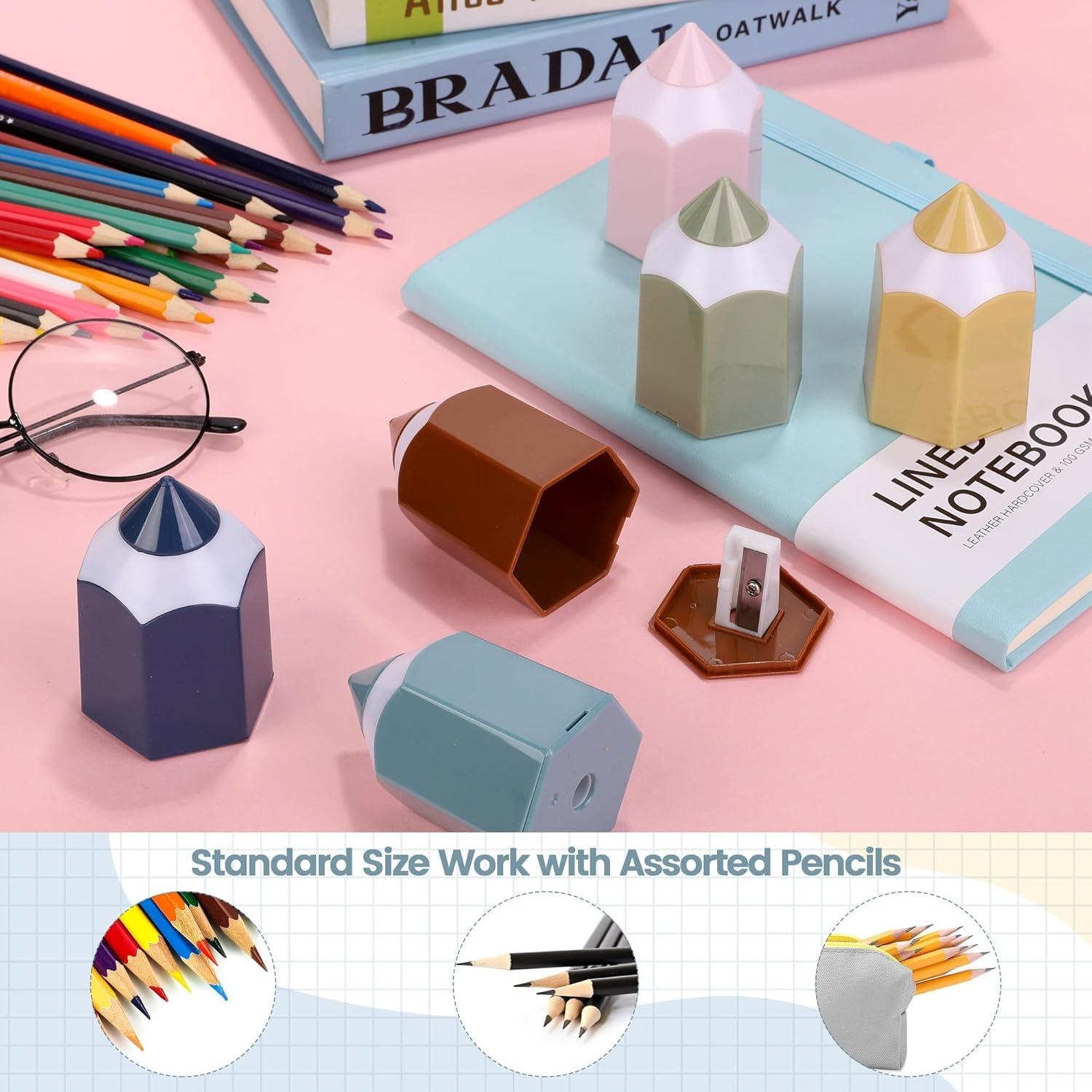 96 Sacapuntas Crayón Aodaer Colores Boho Manuales Portátiles