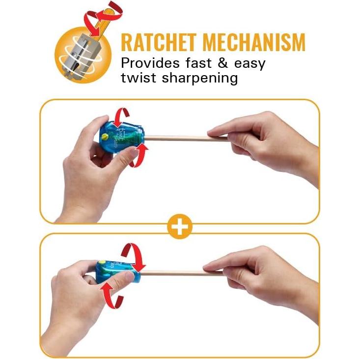 Sacapuntas Bostitch Twist-n-Sharp 2-Pack para Niños