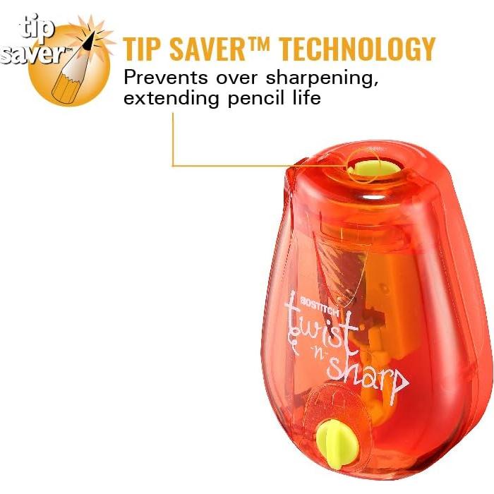 Sacapuntas Bostitch Twist-n-Sharp 2-Pack para Niños