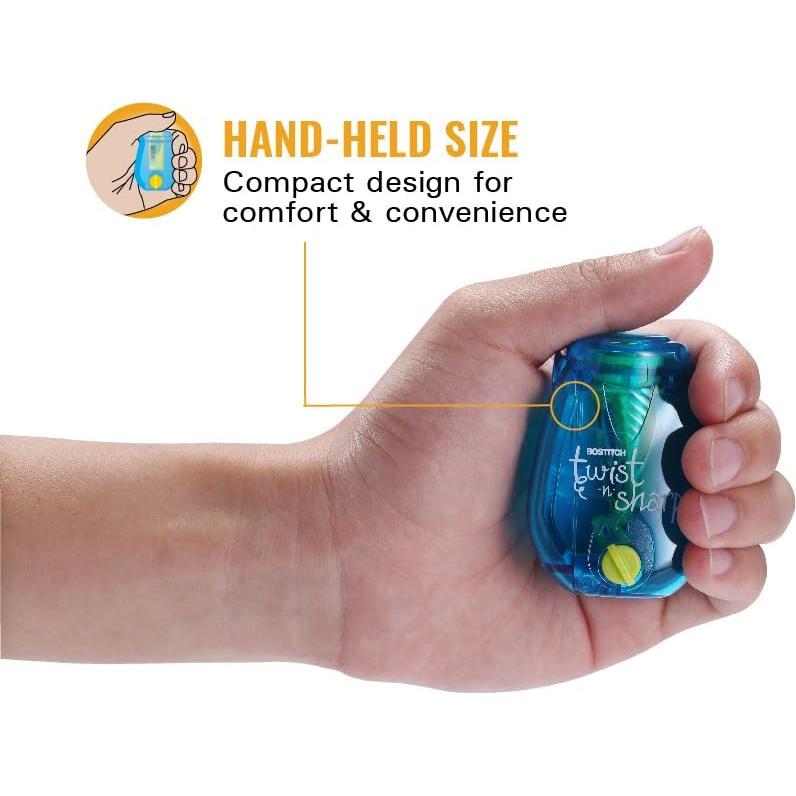 Sacapuntas Bostitch Twist-n-Sharp 2-Pack para Niños