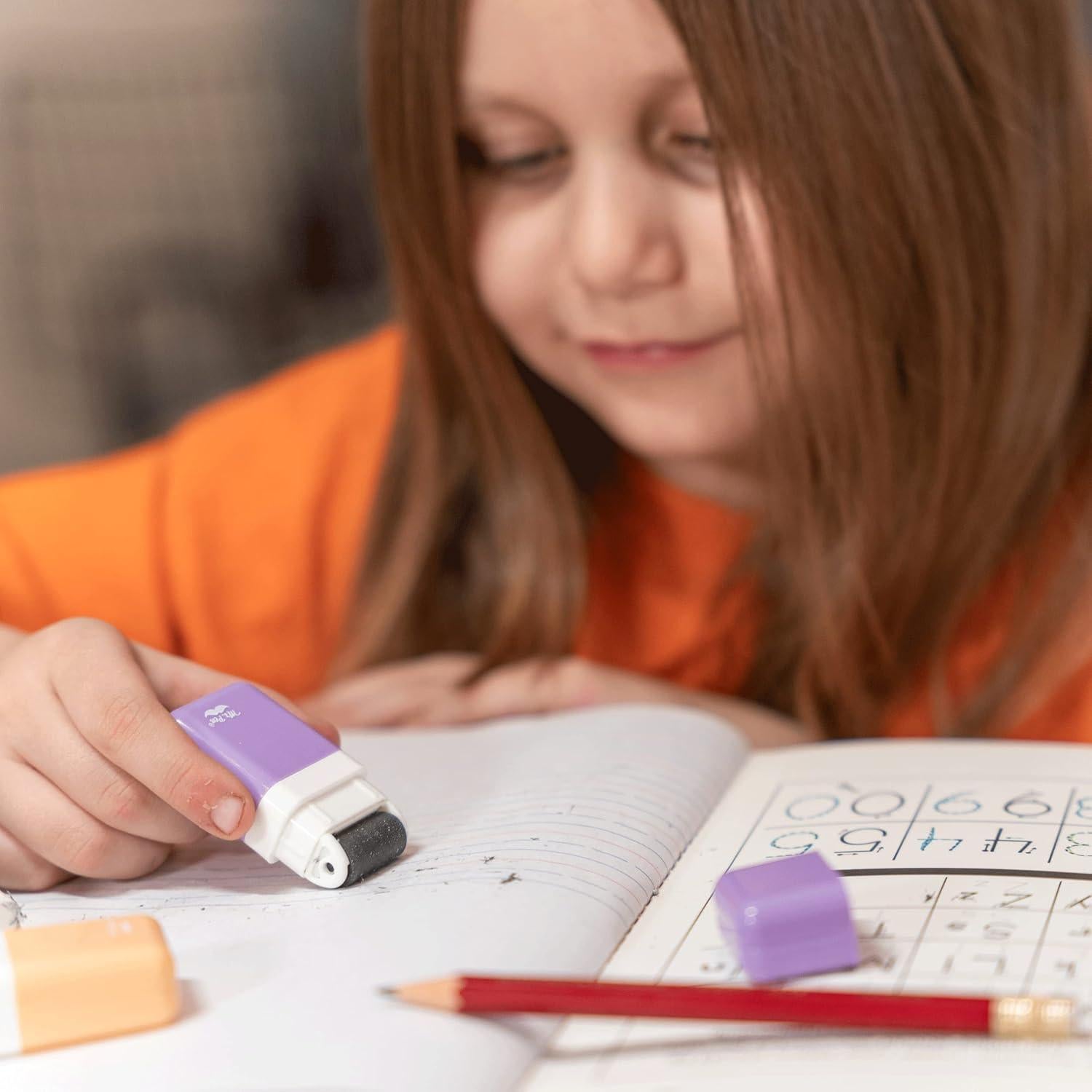 Gomas de Borrar Mr. Pen, 6 Paquetes Colores Pastel, 5.8cm