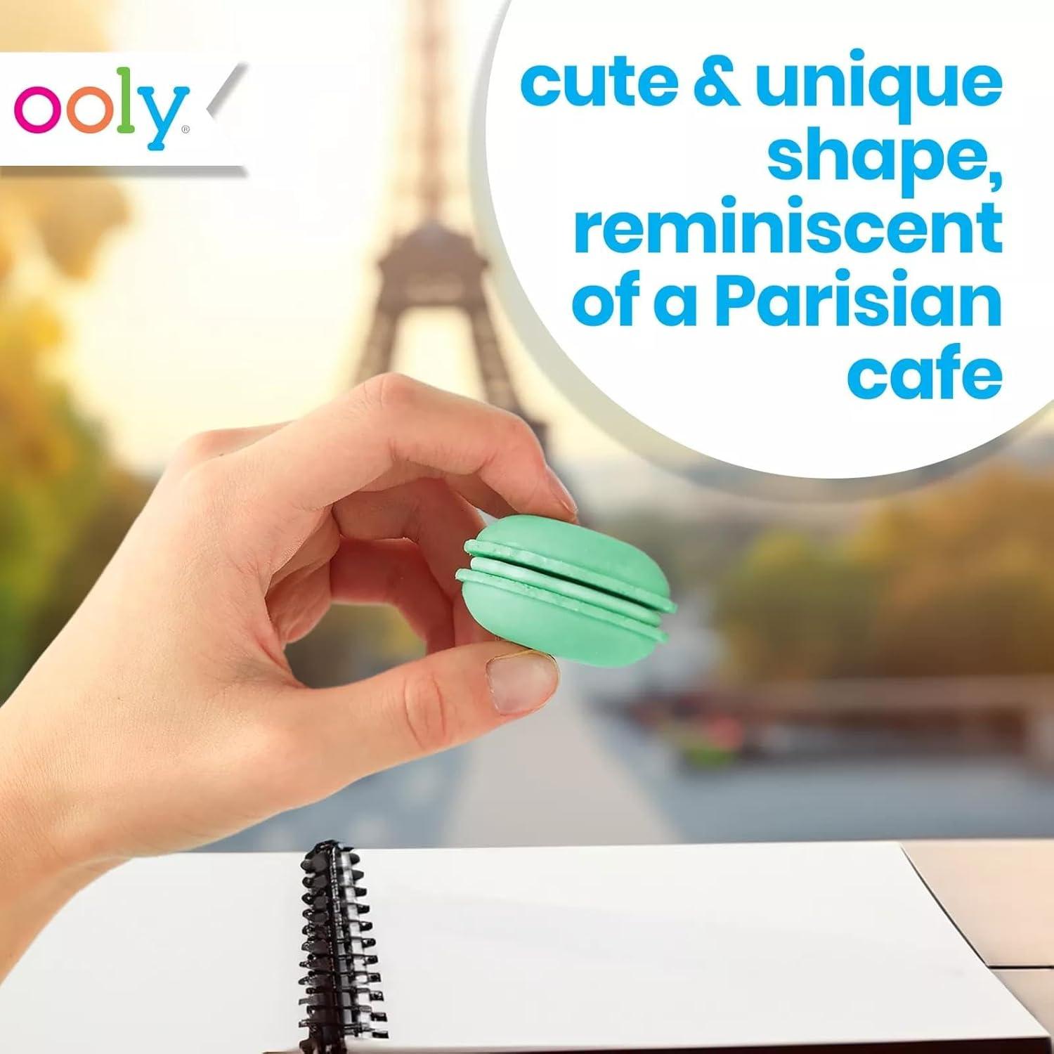 Set de 5 Gomas de Borrar OOLY Le Macaron Vainilla 4.45 cm