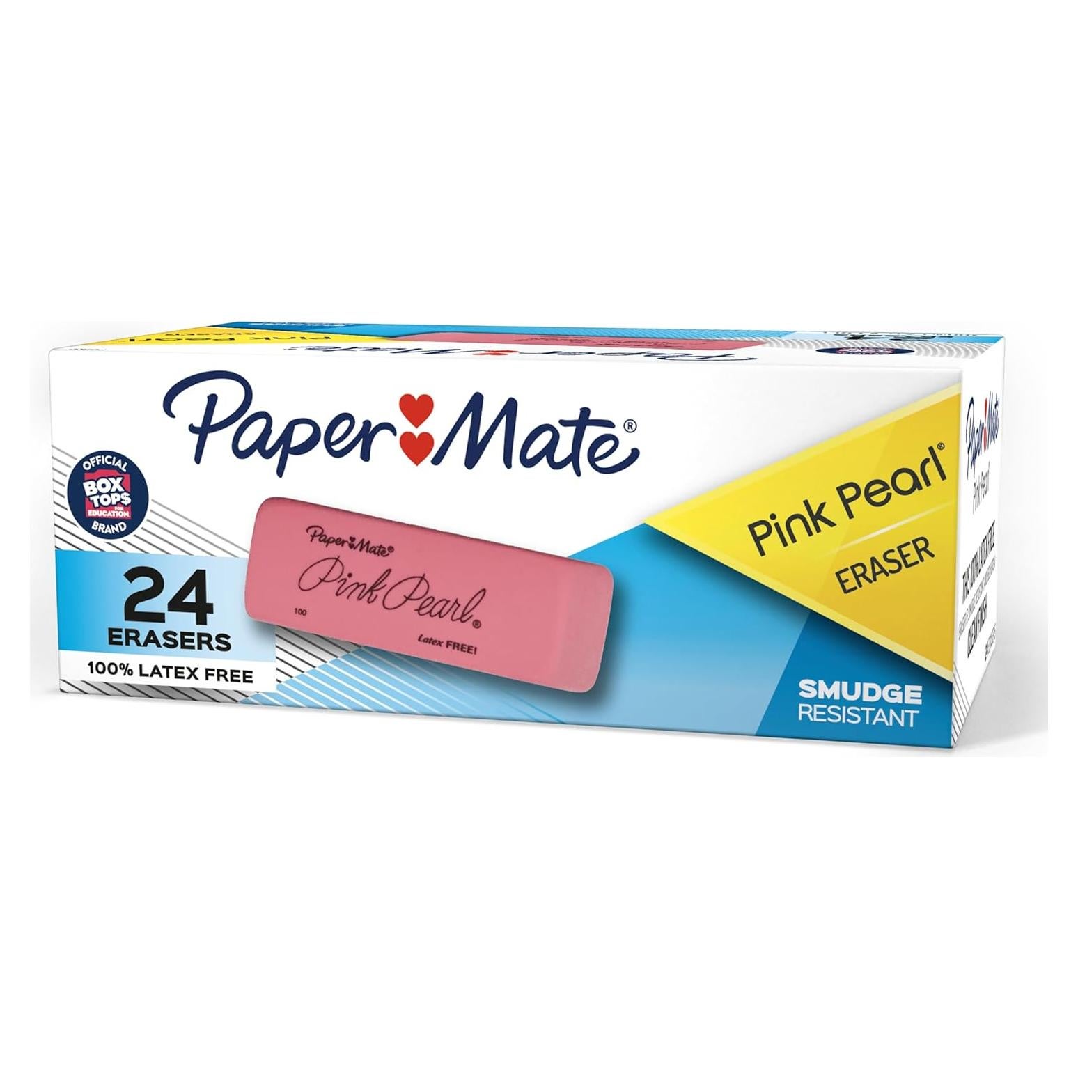 Borradores Paper Mate Pink Pearl Medianos 24 Unidades