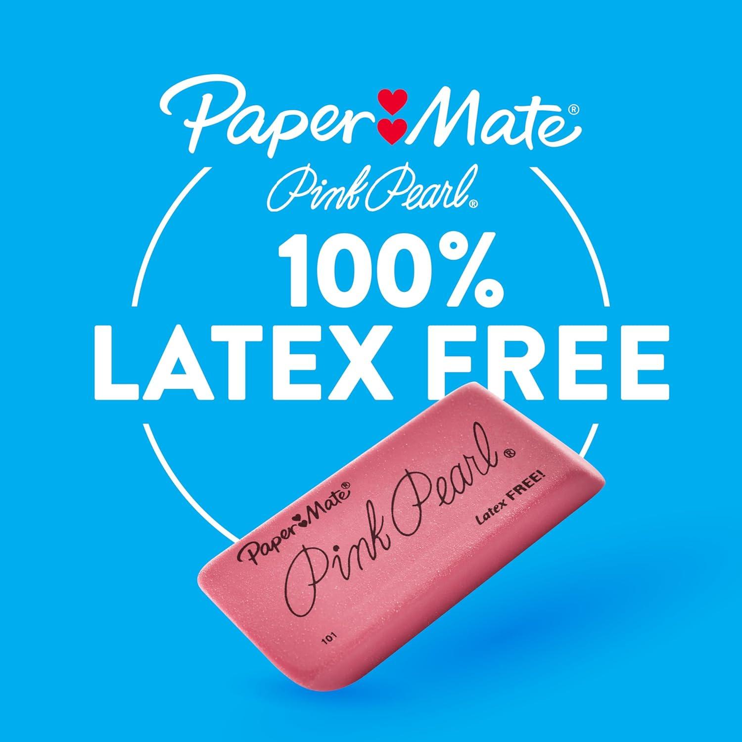 Borradores Paper Mate Pink Pearl Medianos 24 Unidades