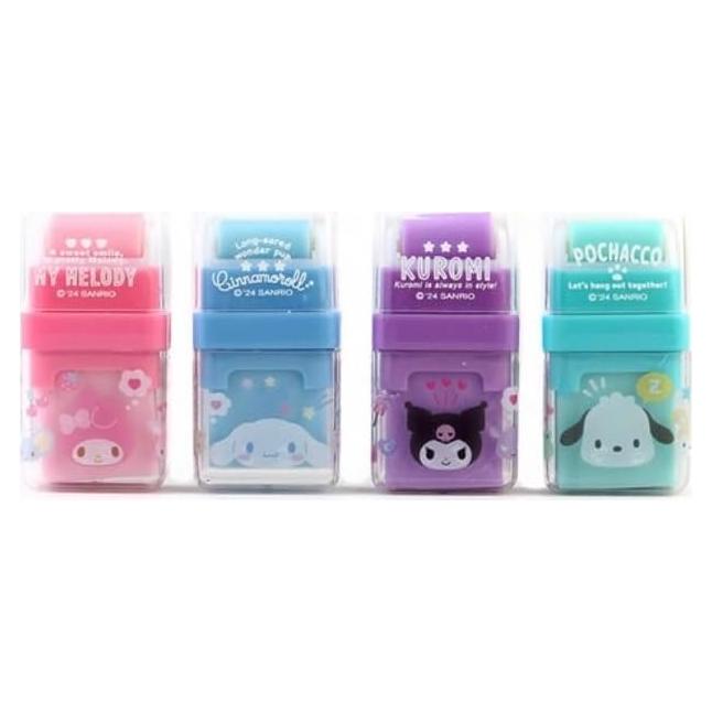 Conjunto de Borradores de Lápiz Genérico Multicolor 4 Piezas