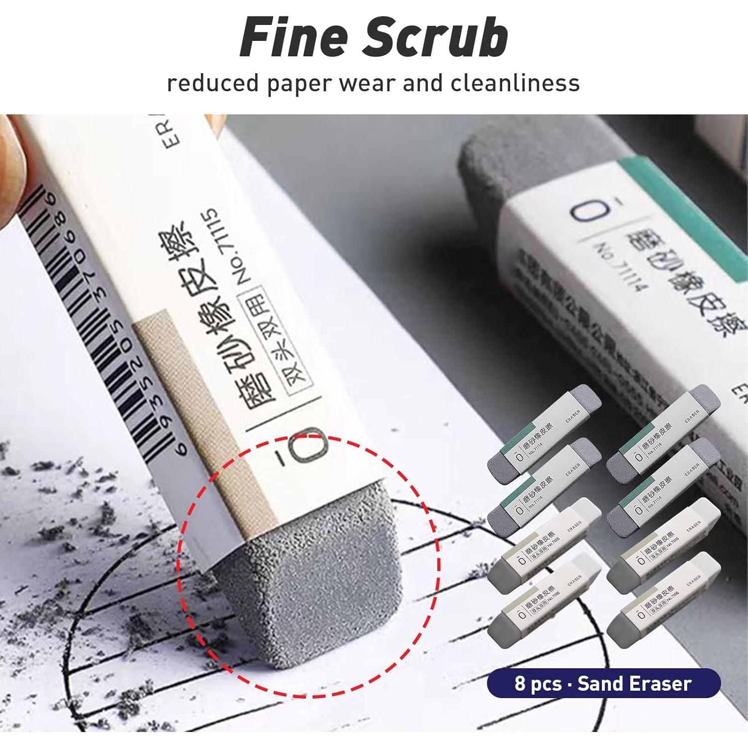 Set de 8 Gomas de Arena Foycow - Borrado Eficiente para Tinta y Lápiz