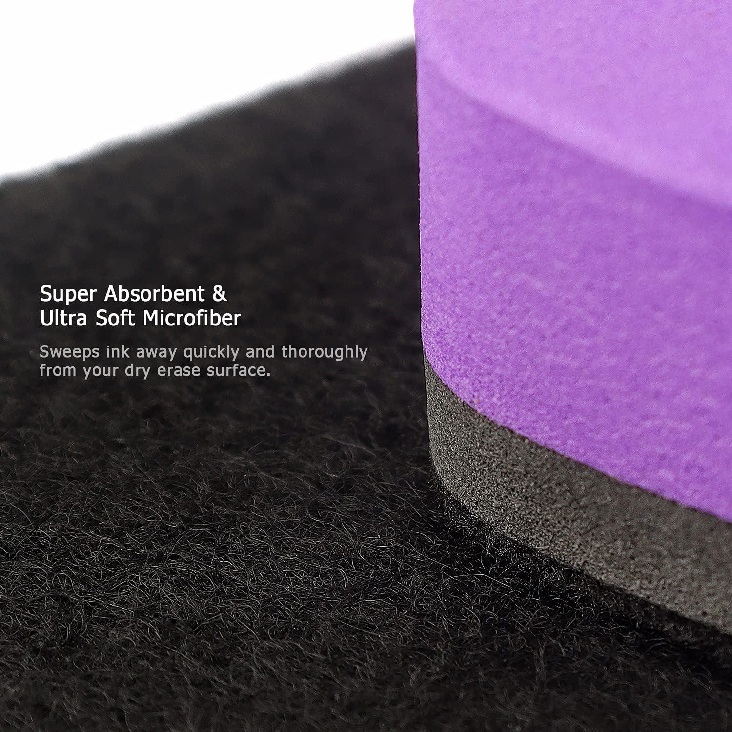 Paquete de 6 Borradores Magnéticos Hutou para Pizarra Blanca