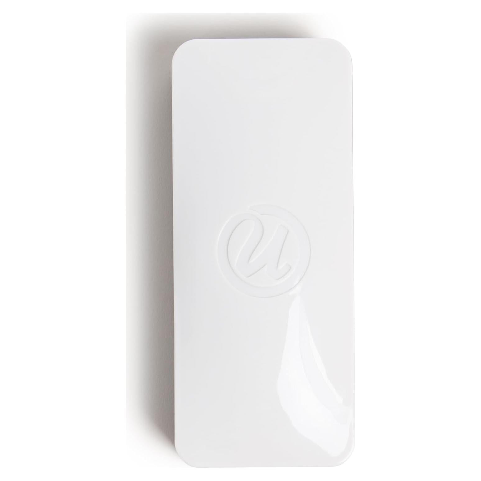 U Brands Magnetic Dry Erase Board Felt Eraser, 2"x5"x1", White, Lightweight Modern Design