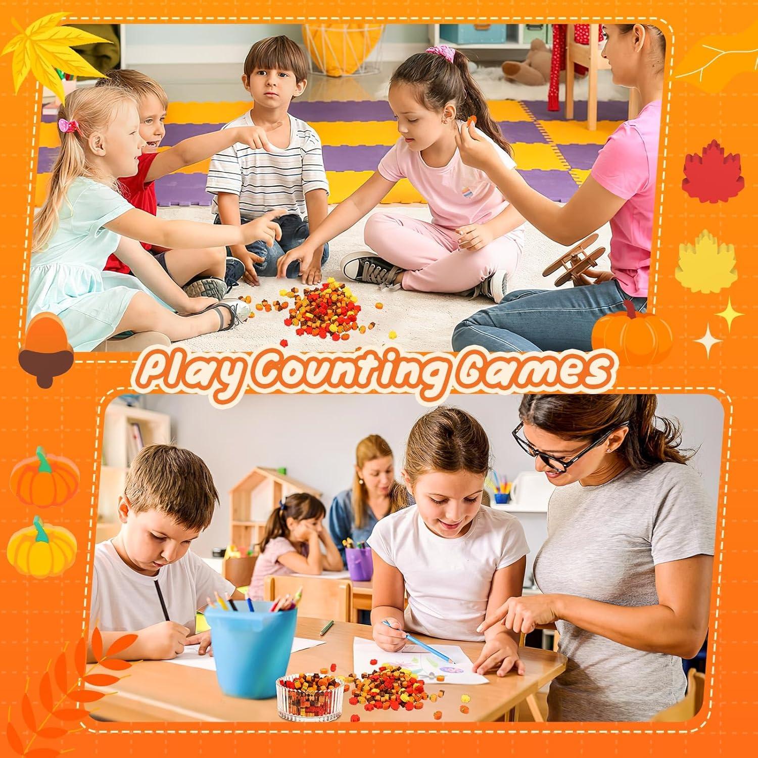 Borradores Mini de Otoño JUNEBRUSHS - 150 Piezas para Niños