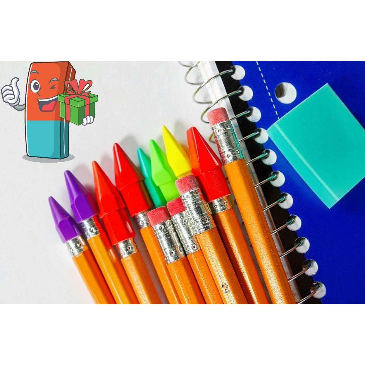 Borradores de lápiz Doiaz - Paquete de 300 Multicolor