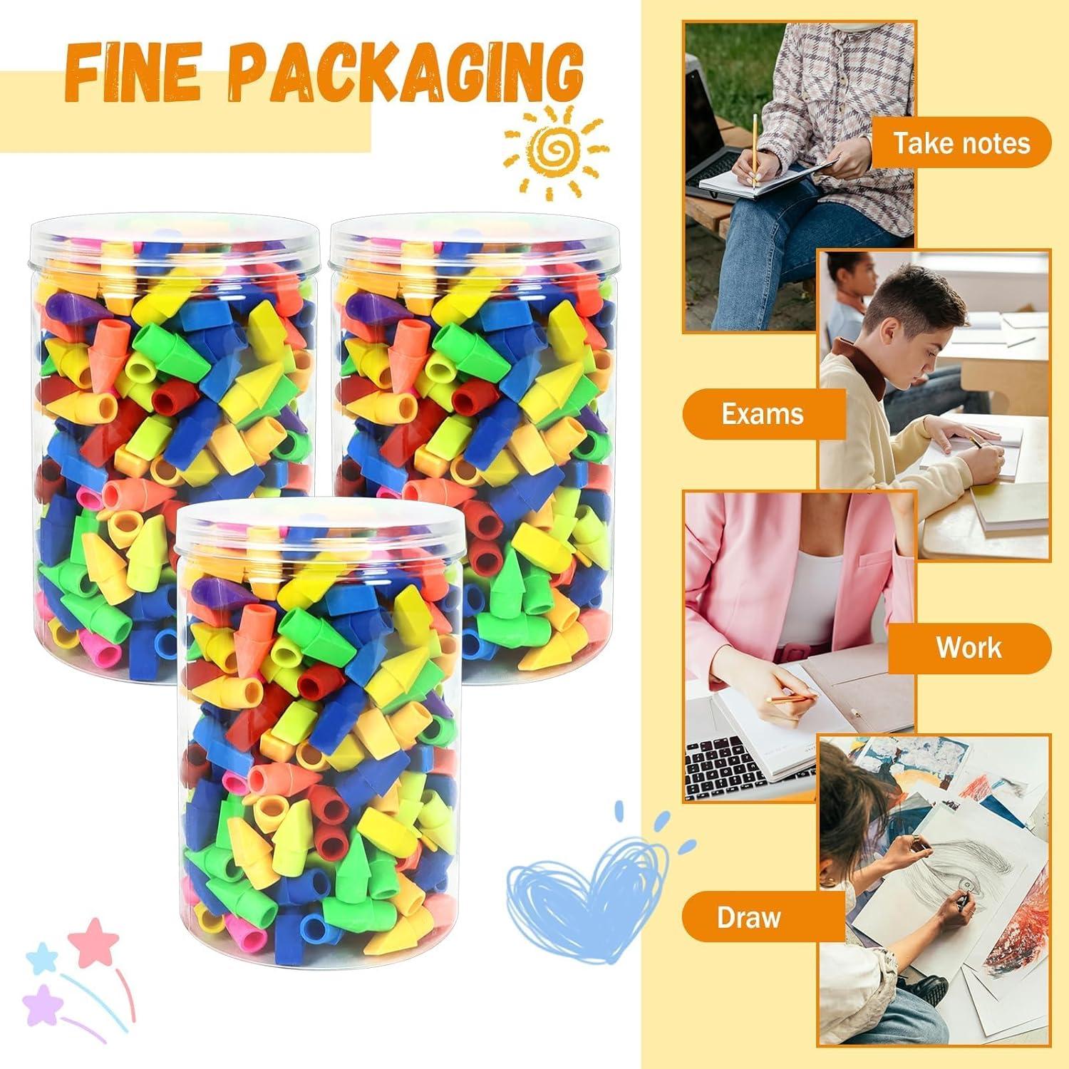 Borradores de Tapa PRALB 1000 Piezas Multicolores Sin Látex