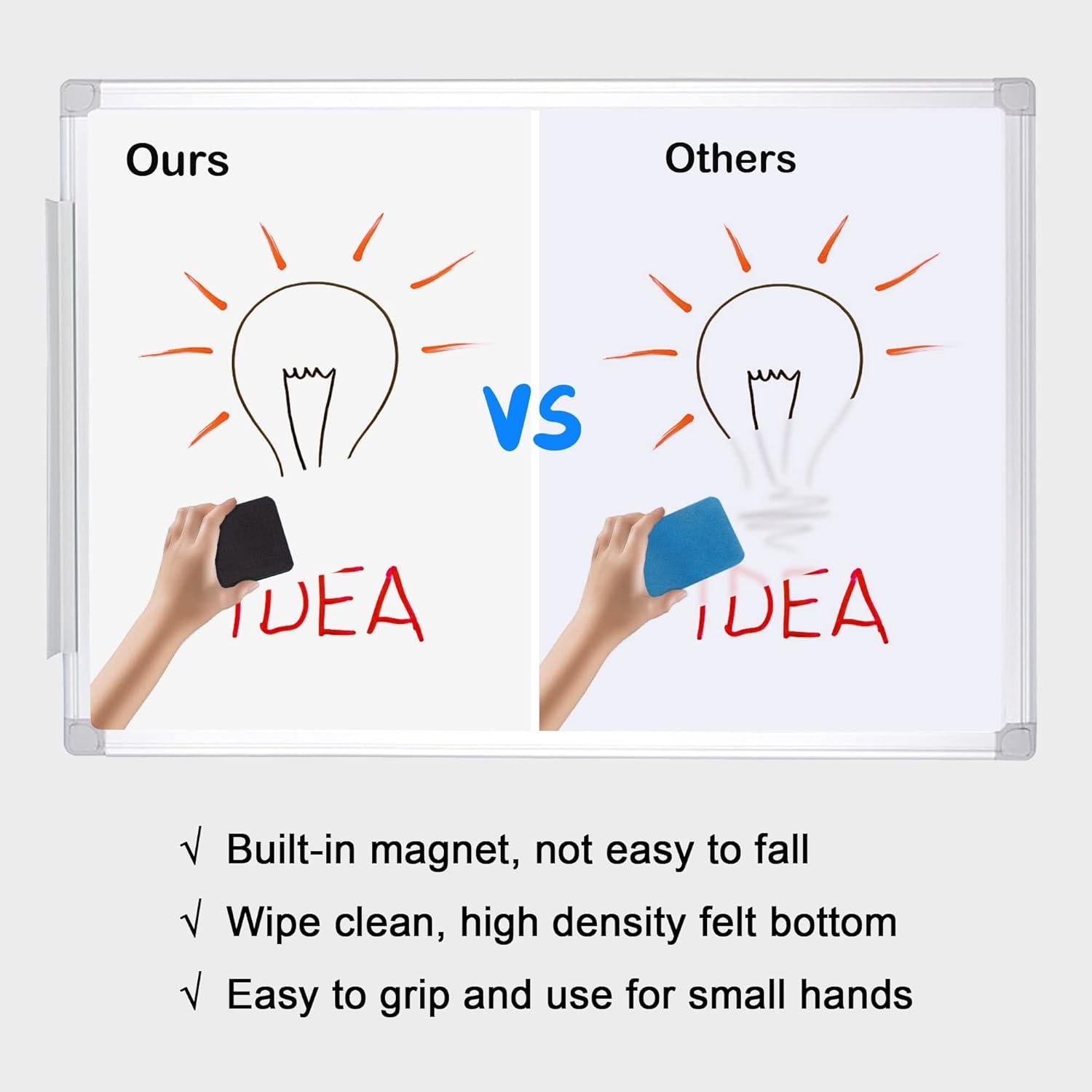 Borradores Magnéticos para Pizarra Blanca IHPUKIDI 48 Unidades