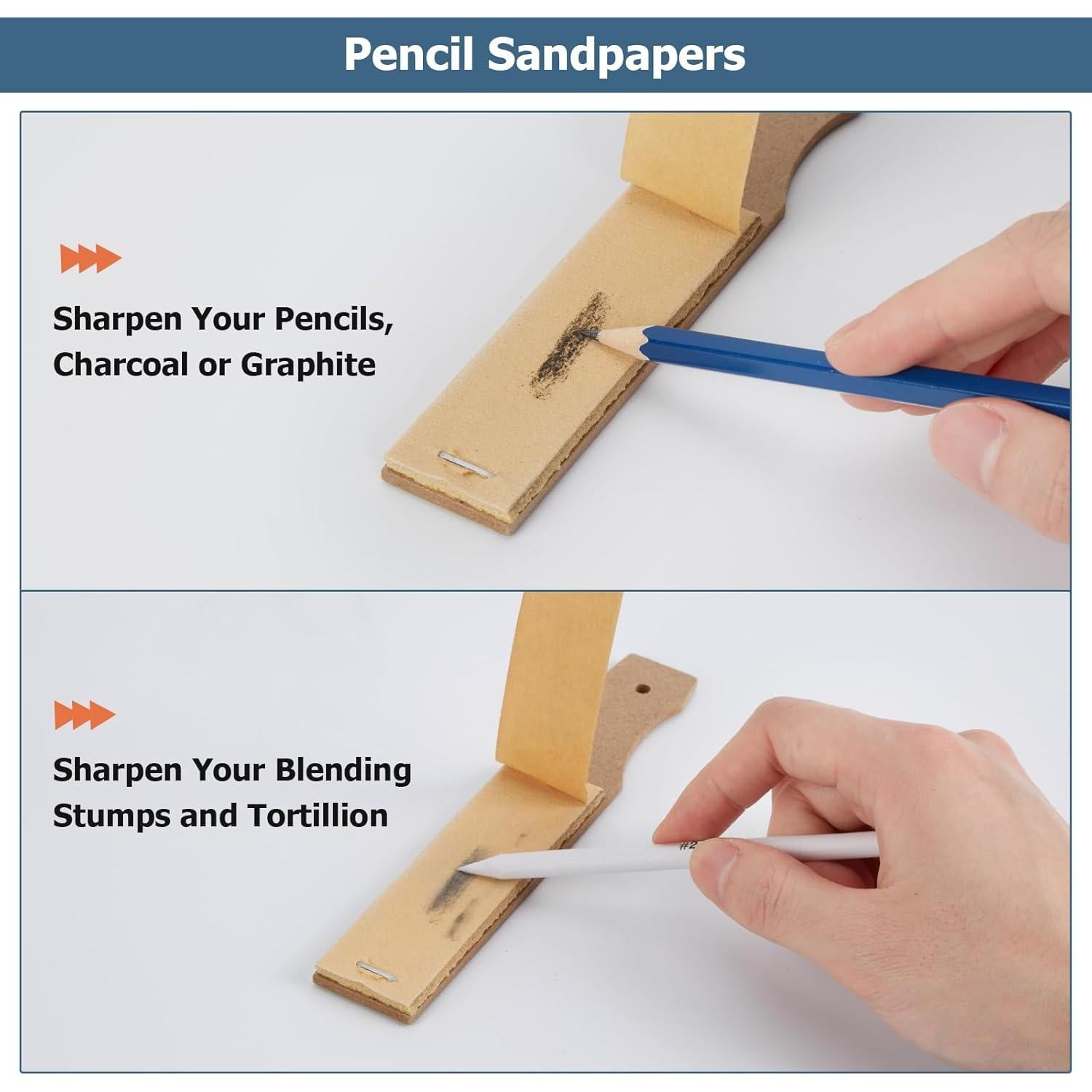 Set de Dibujo a Lápiz AGPTEK 48 Piezas con Esponjas y Borradores