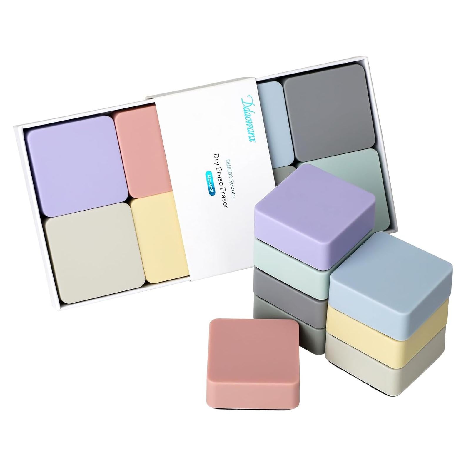 Borradores de Pizarra Blanca Ddaowanx - Paquete de 8 Colores