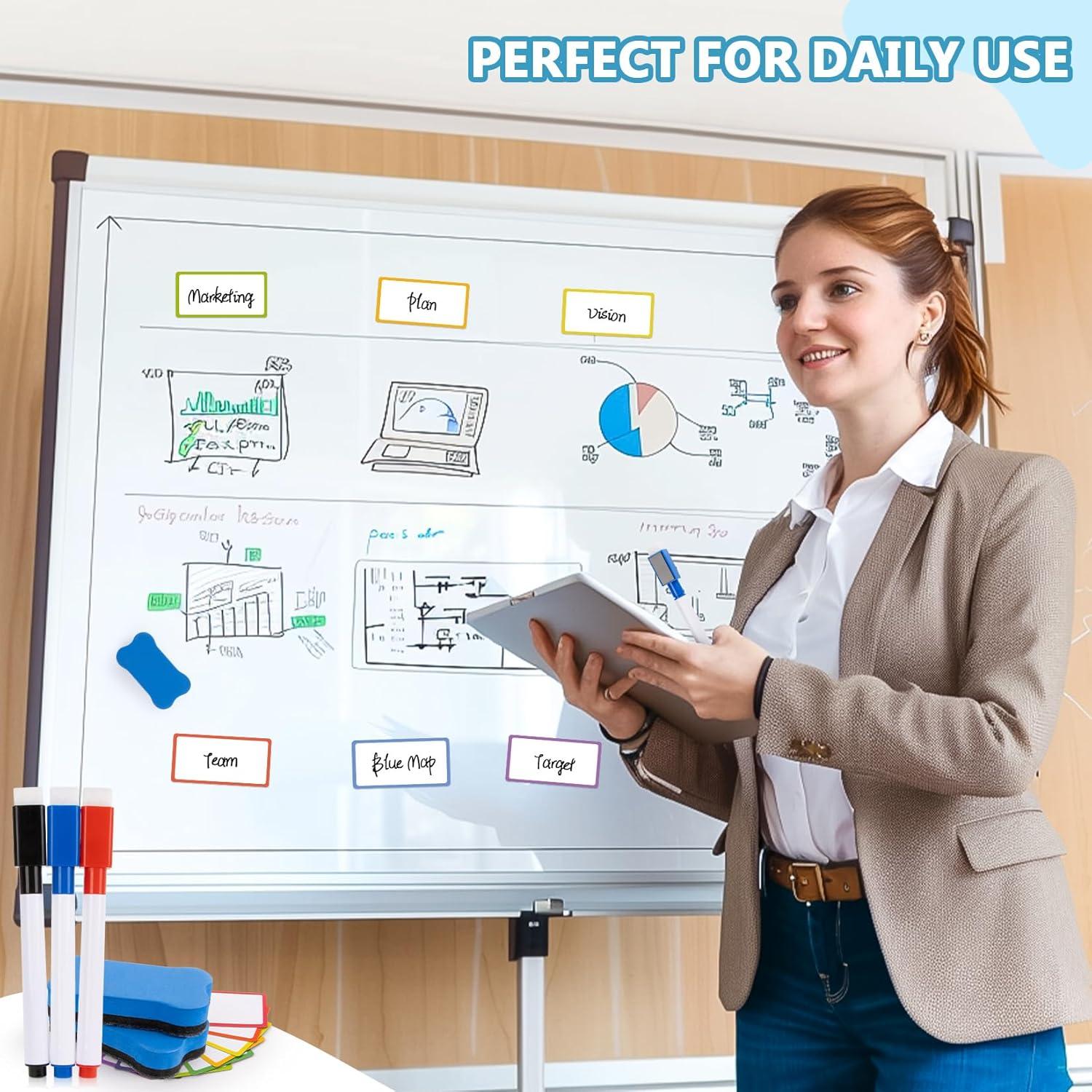 Juego de Marcadores Borrables MAQIHAN con Borradores Magnéticos