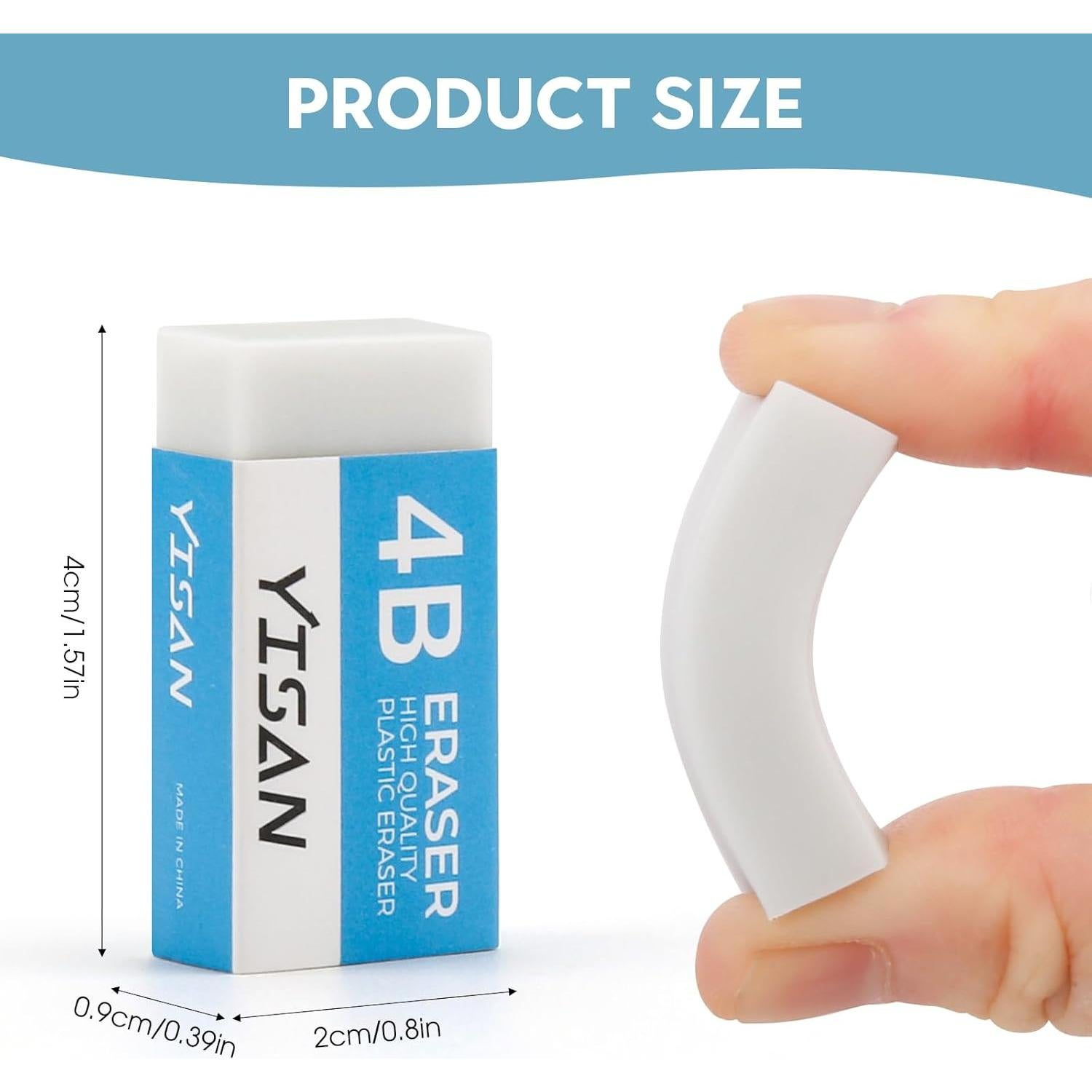 Borradores de Tapa YISAN - Conjunto 88 Piezas, Blanco