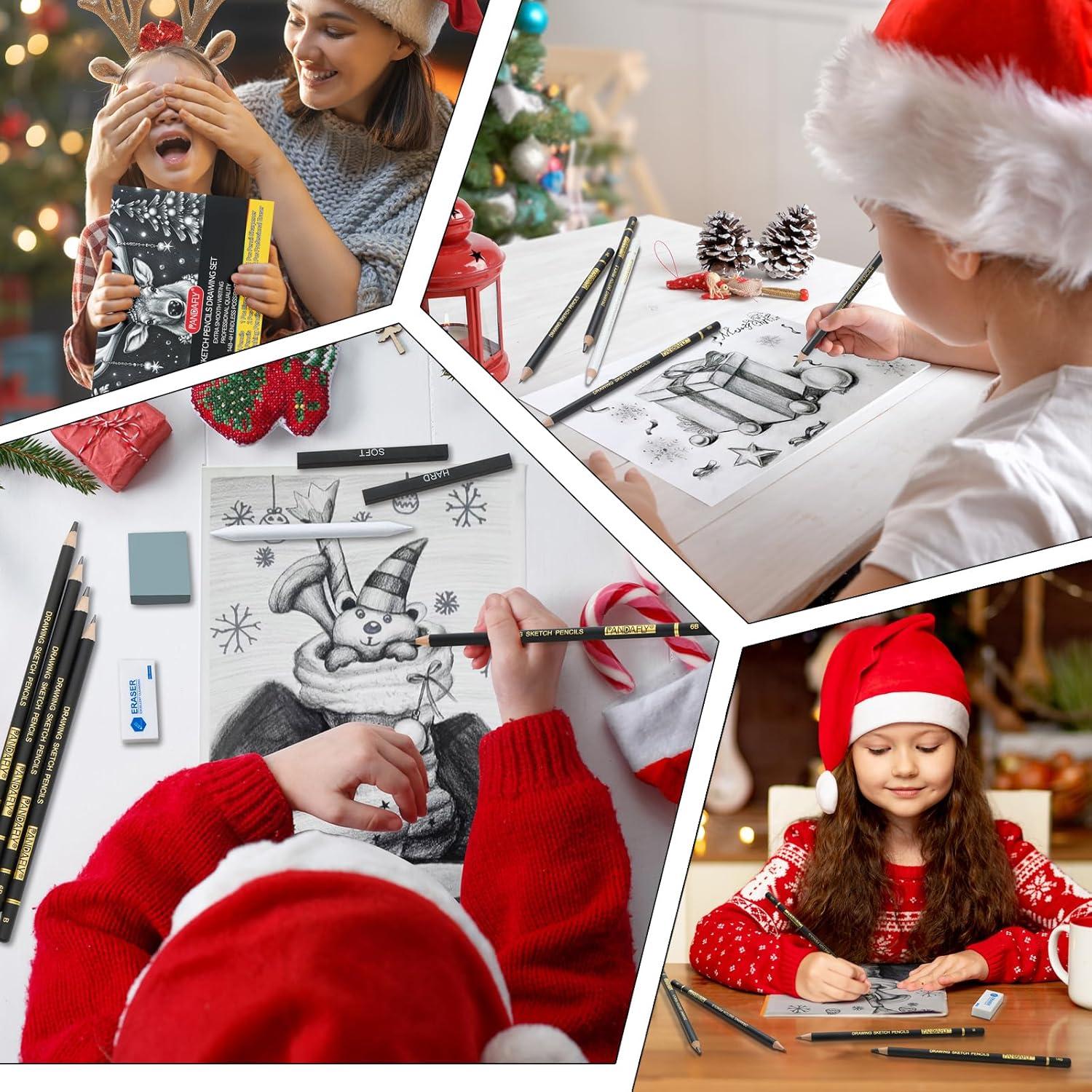 Set de Lápices de Dibujo Profesional PANDAFLY 26 Piezas